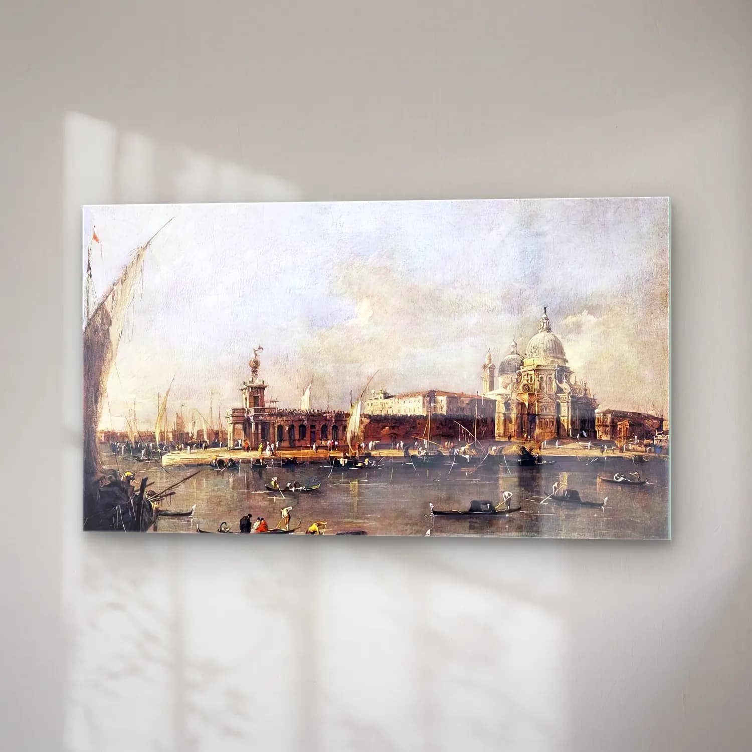 Francesco Guardi – The Punta di Dogana cam tablo — sağ açıdan görünüm