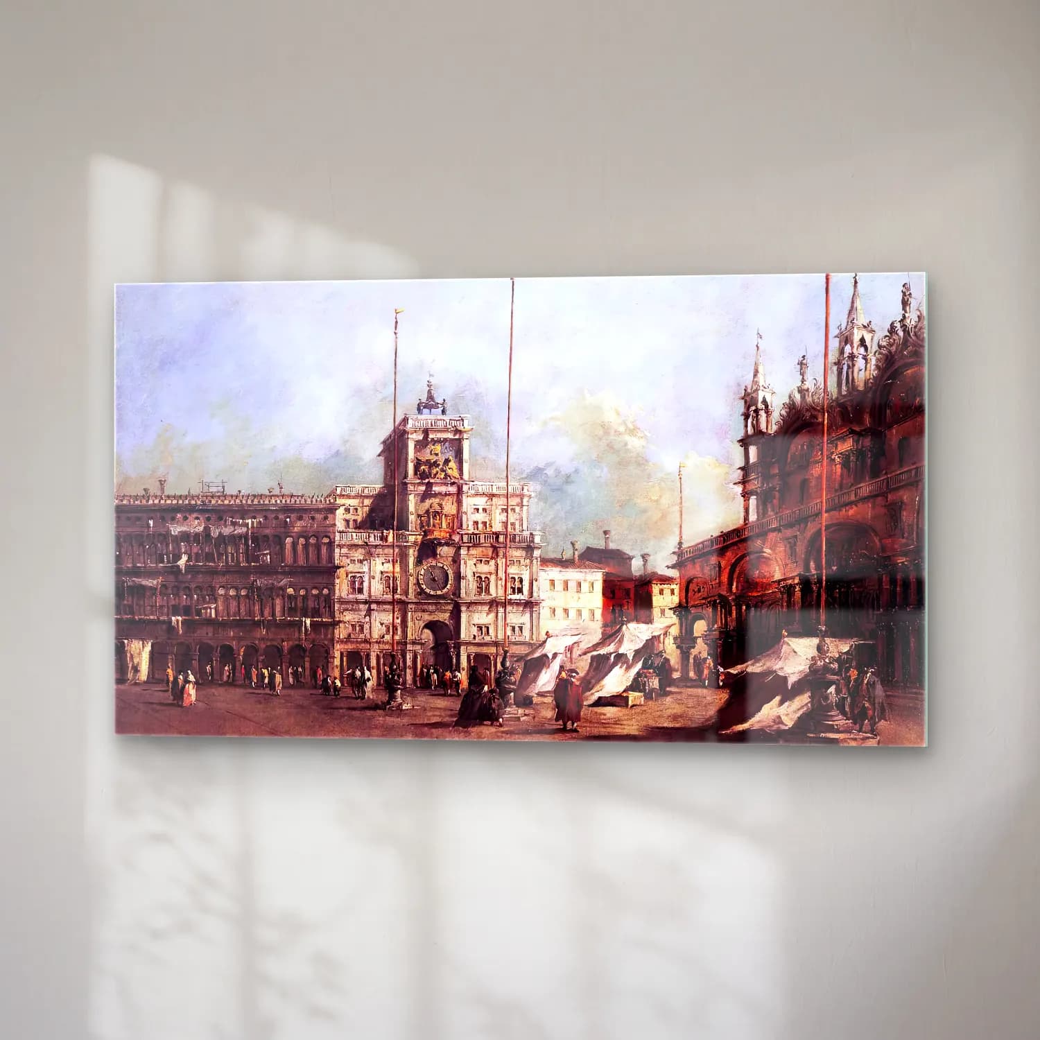 Francesco Guardi – The Torre dell Orologio cam tablo — sağ açıdan görünüm