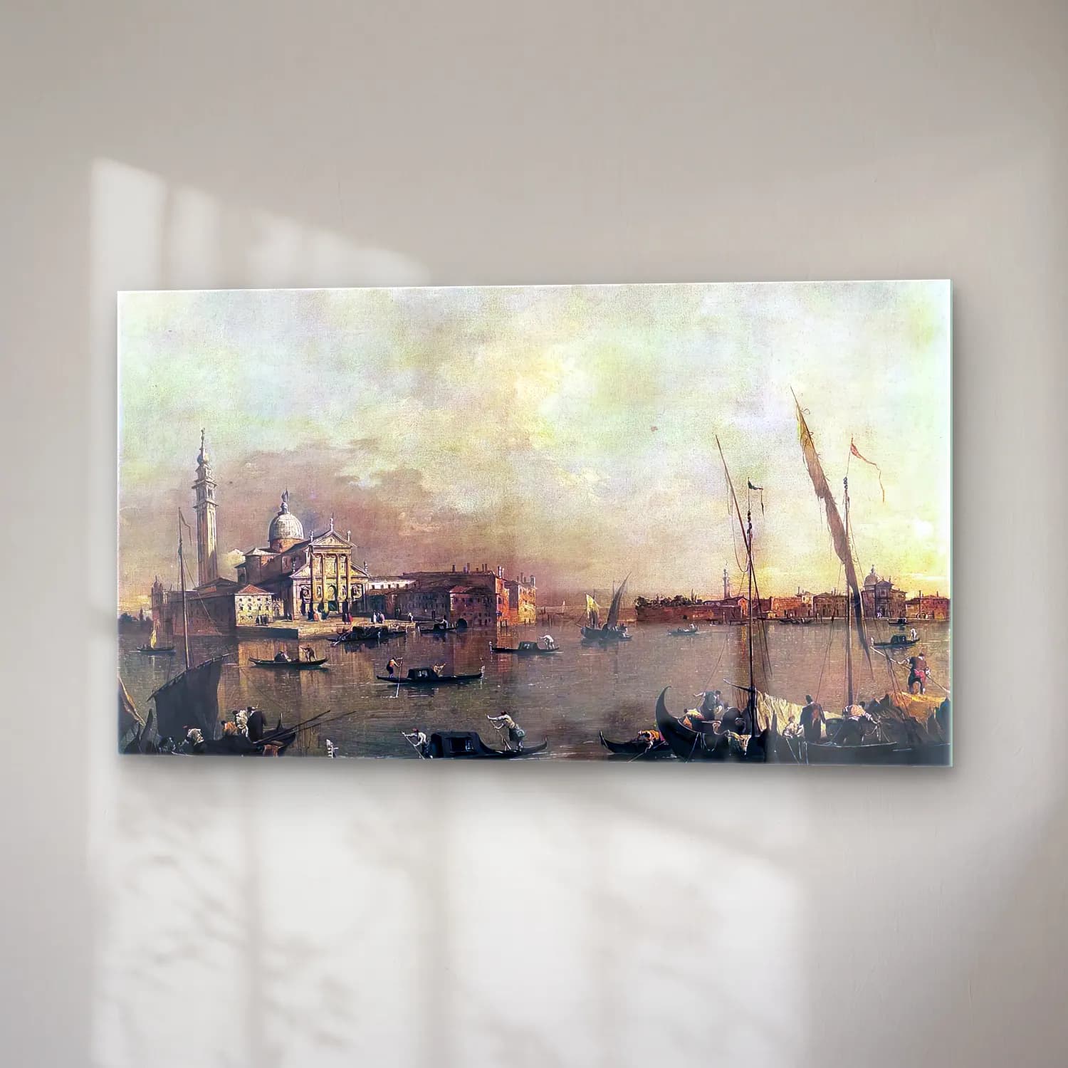 Francesco Guardi – Venice San Giorgio Maggiore cam tablo — sağ açıdan görünüm