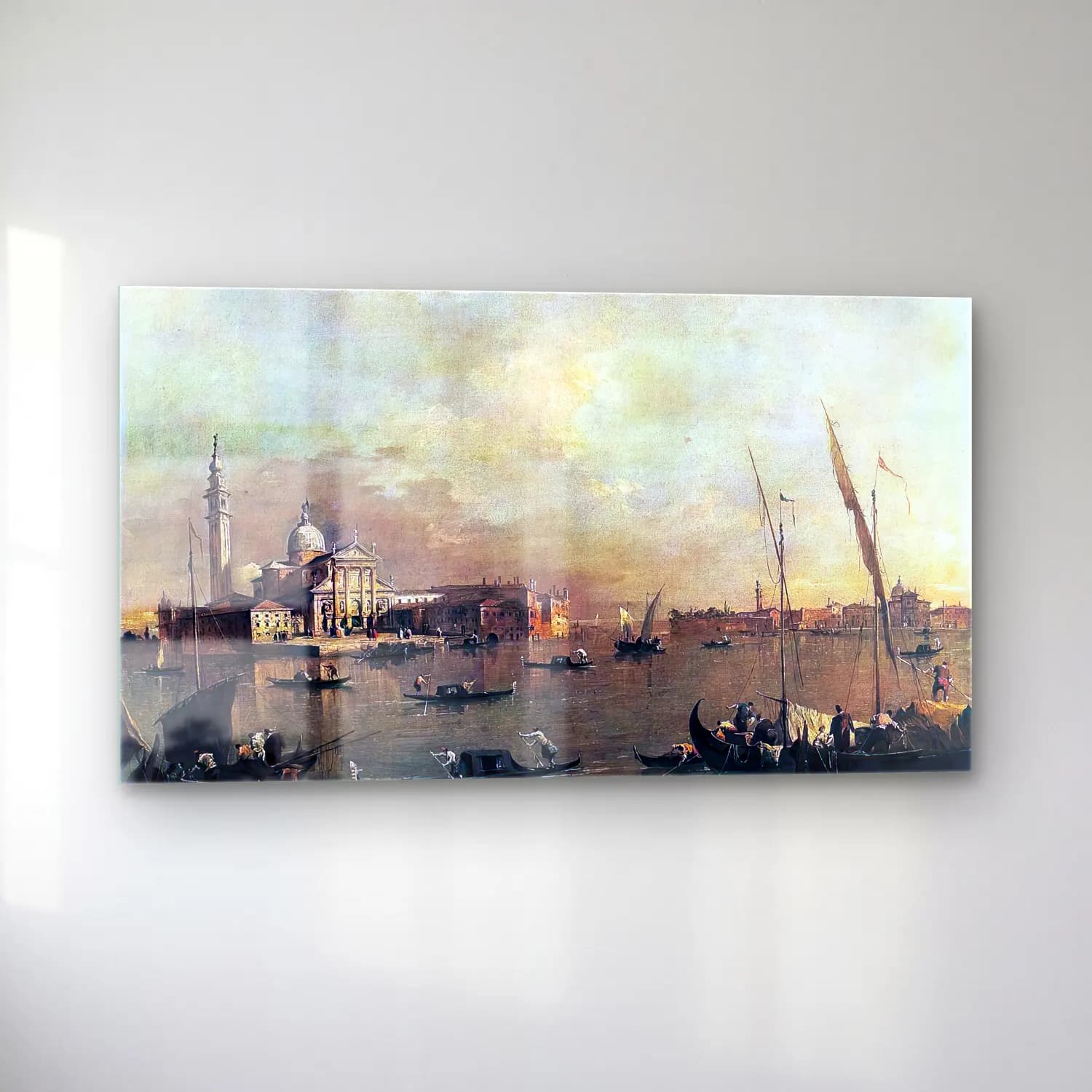 Francesco Guardi – Venice San Giorgio Maggiore cam tablo — sol açıdan görünüm