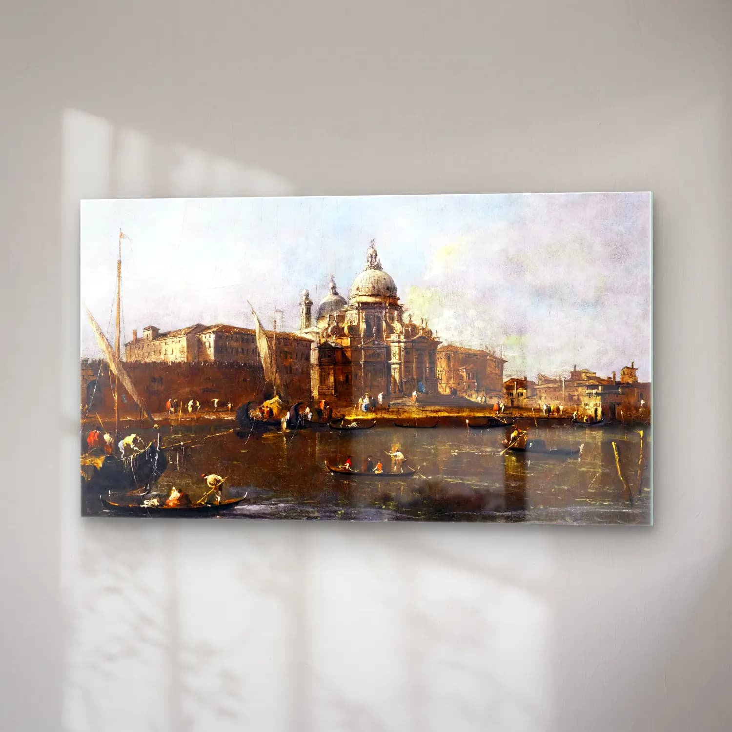 Francesco Guardi – View of Santa Maria della Salute Looking West cam tablo — sağ açıdan görünüm