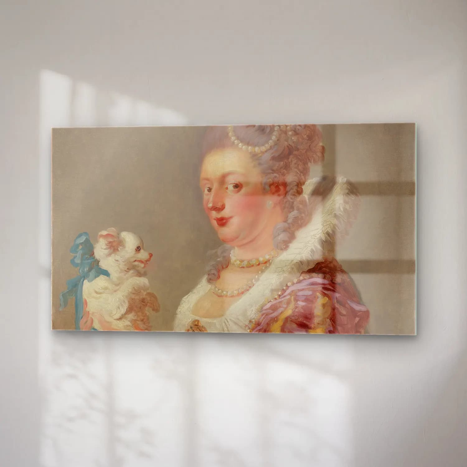 Jean-Honoré Fragonard – A Woman with a Dog cam tablo — sağ açıdan görünüm