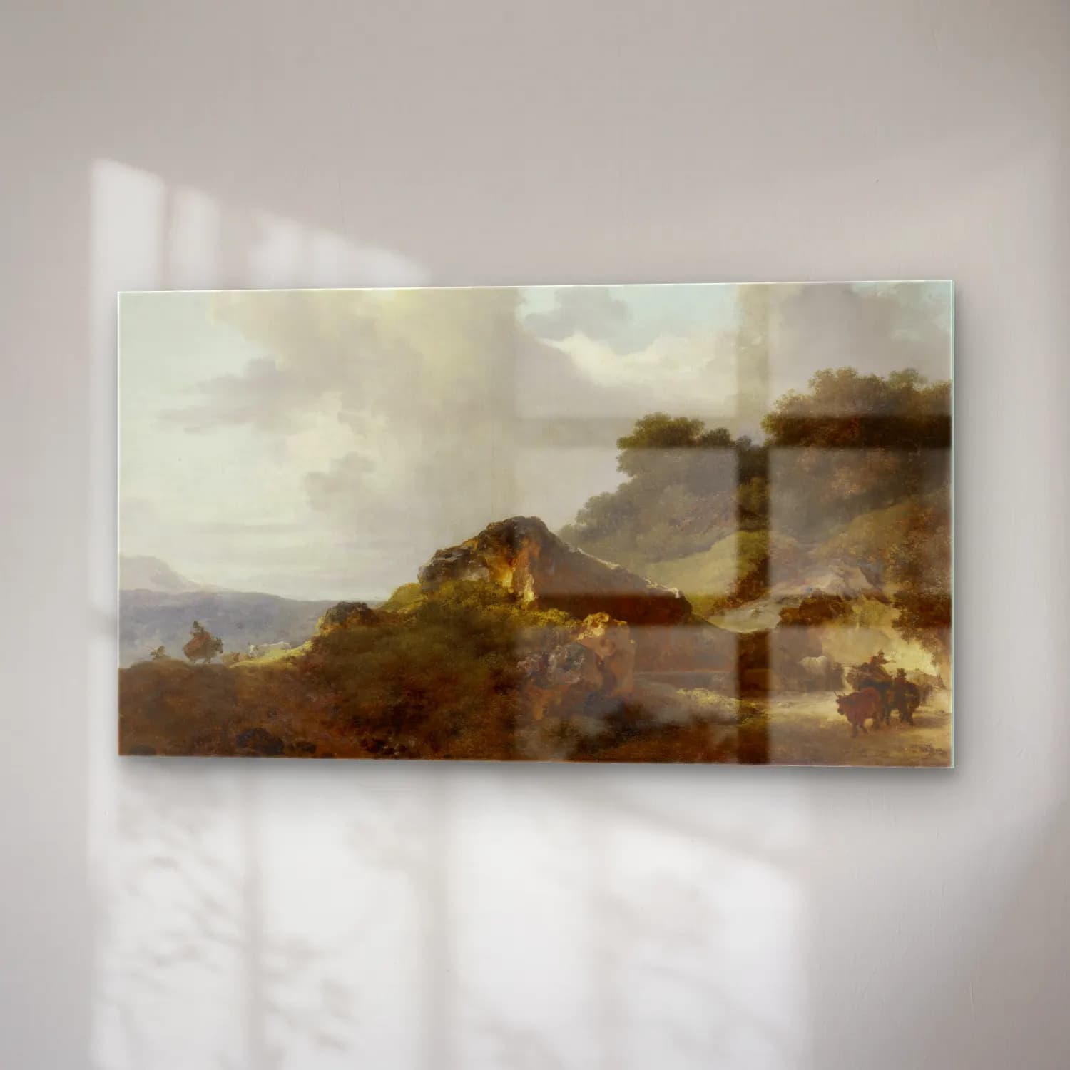 Jean-Honoré Fragonard – Fragonard, Jean-Honoré-Le Rocher-Lyon, MBA cam tablo — sağ açıdan görünüm