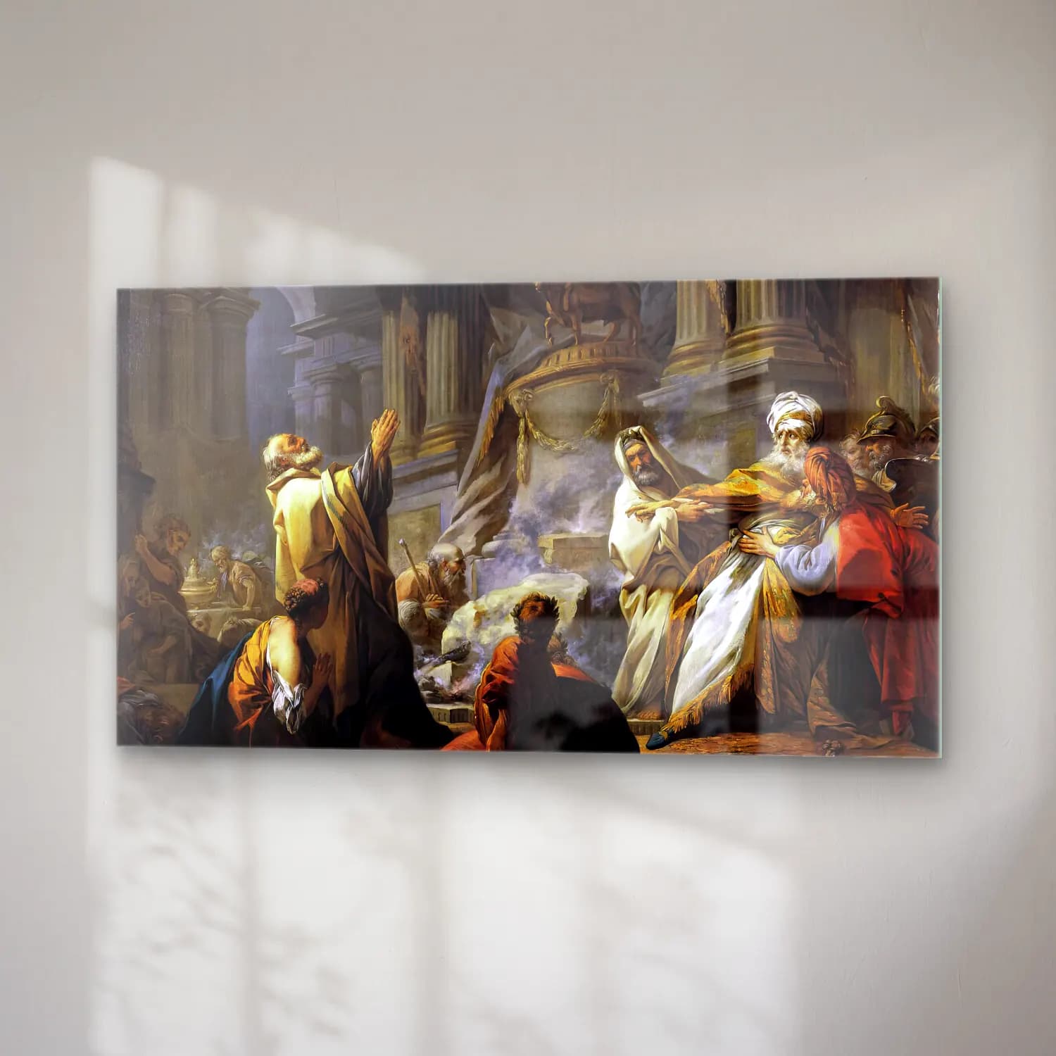 Jean-Honoré Fragonard – Jeroboam Offering Sacrifice for the Idol cam tablo — sağ açıdan görünüm