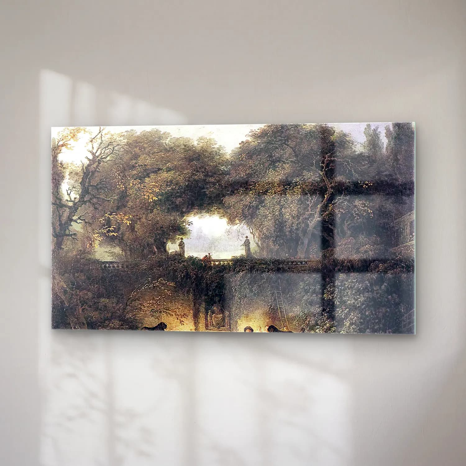 Jean-Honoré Fragonard – Le petit parc cam tablo — sağ açıdan görünüm
