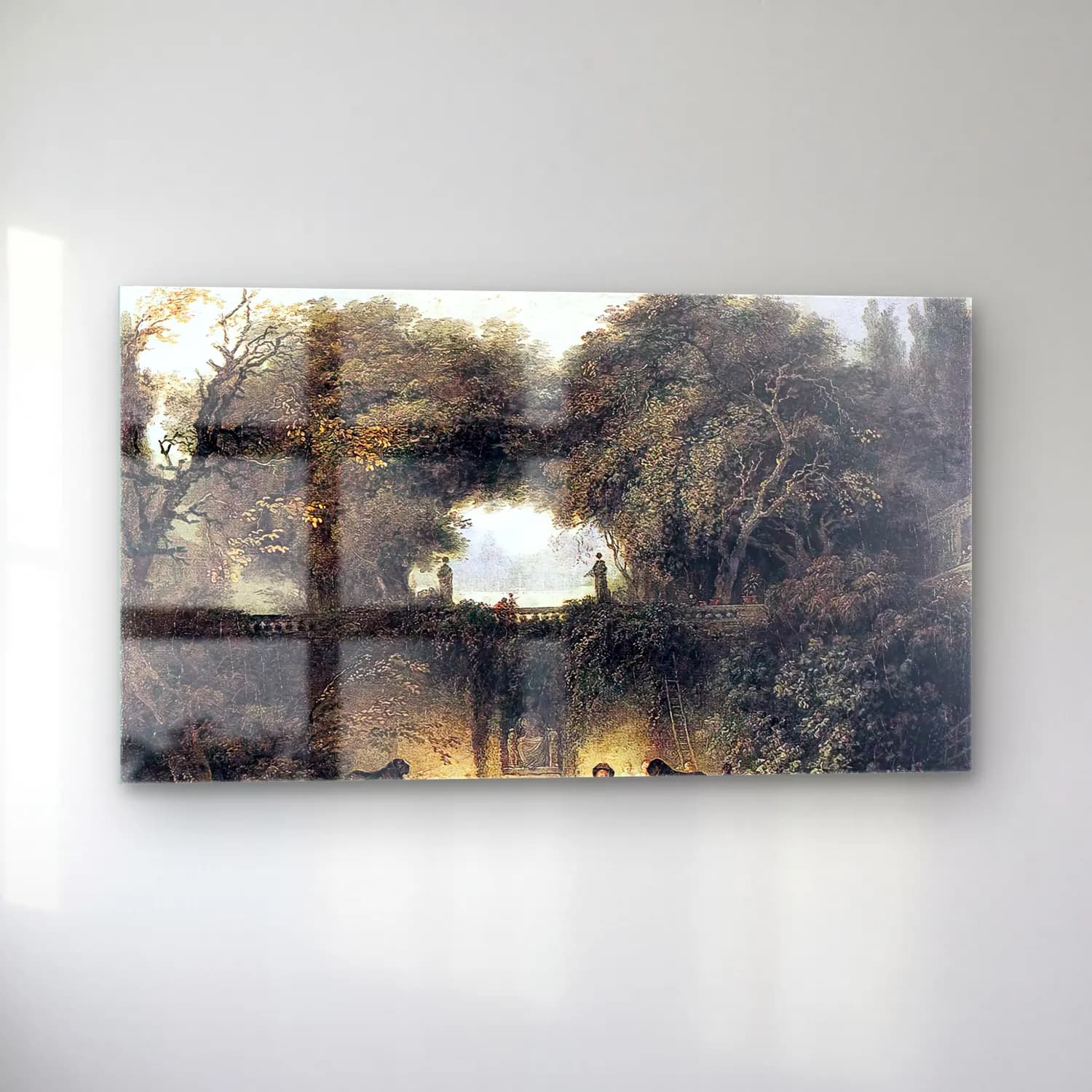 Jean-Honoré Fragonard – Le petit parc cam tablo — sol açıdan görünüm