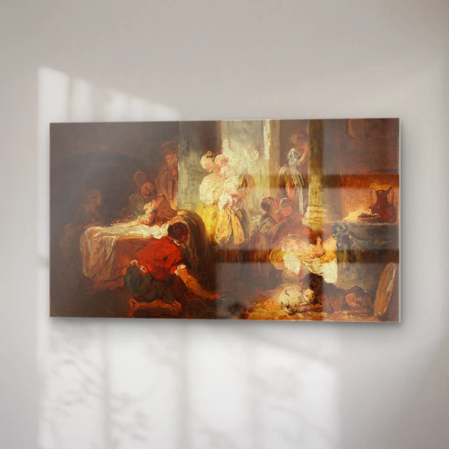 Jean-Honoré Fragonard – Roman Interior cam tablo — sağ açıdan görünüm