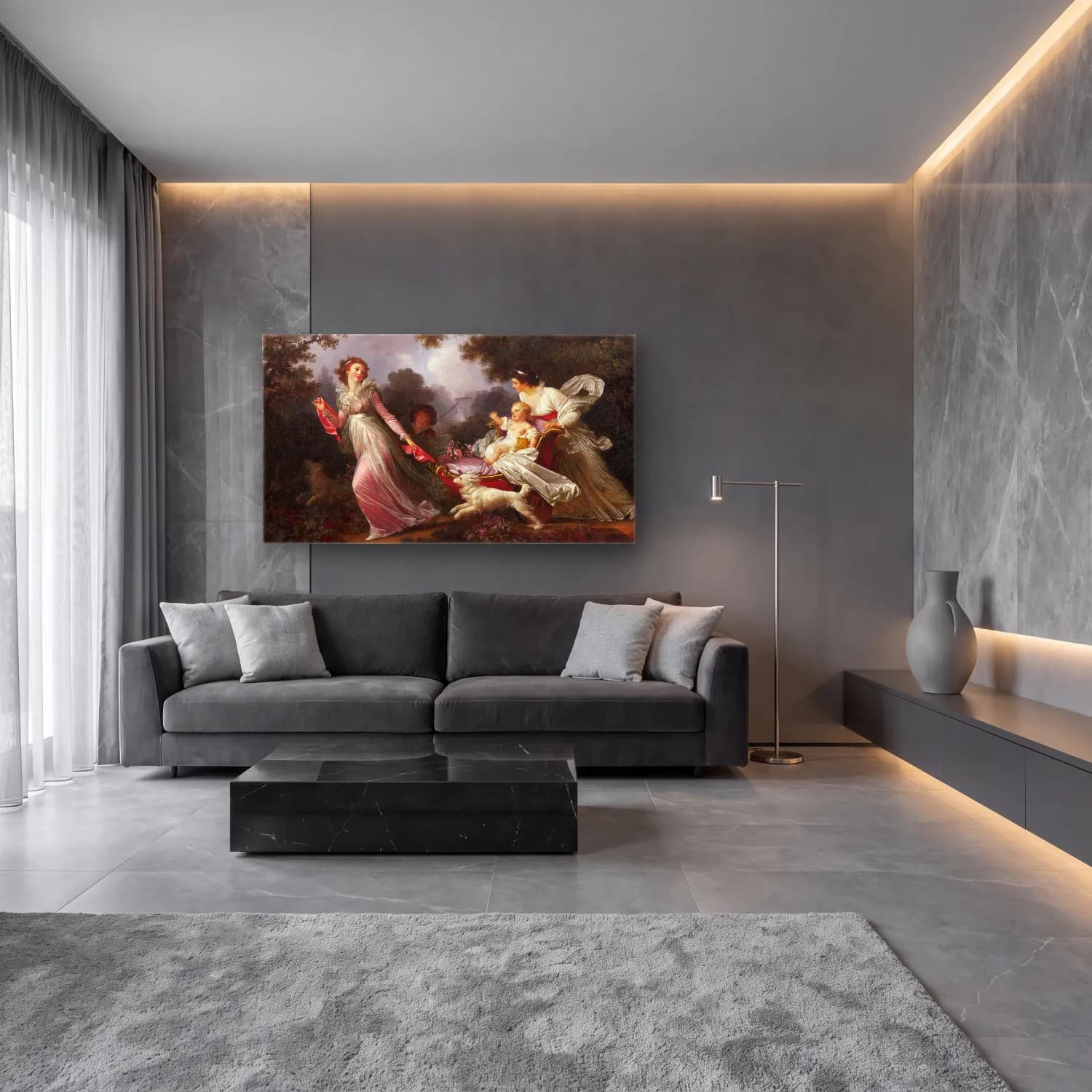 Jean-Honoré Fragonard – The Beloved Child cam tablo — lüks salon duvarında