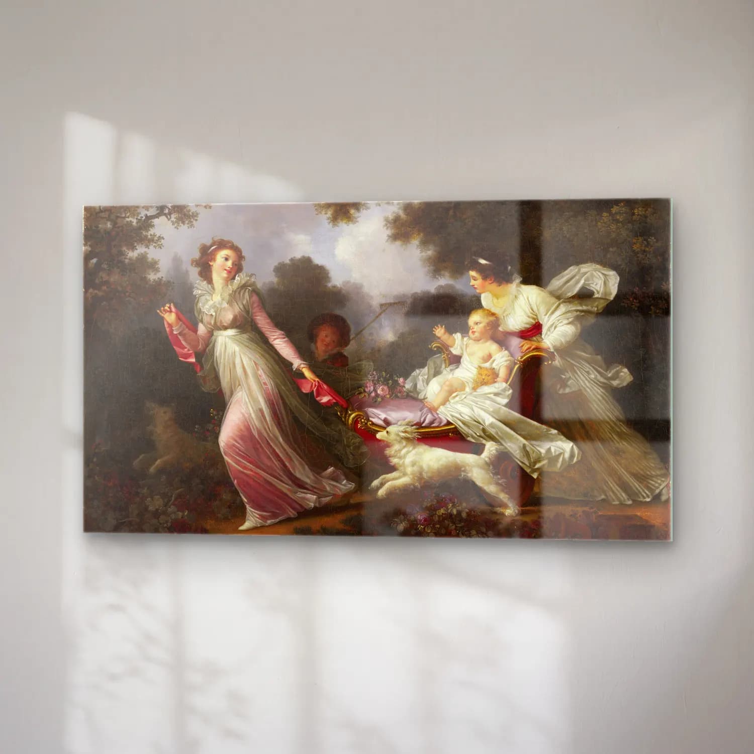 Jean-Honoré Fragonard – The Beloved Child cam tablo — sağ açıdan görünüm