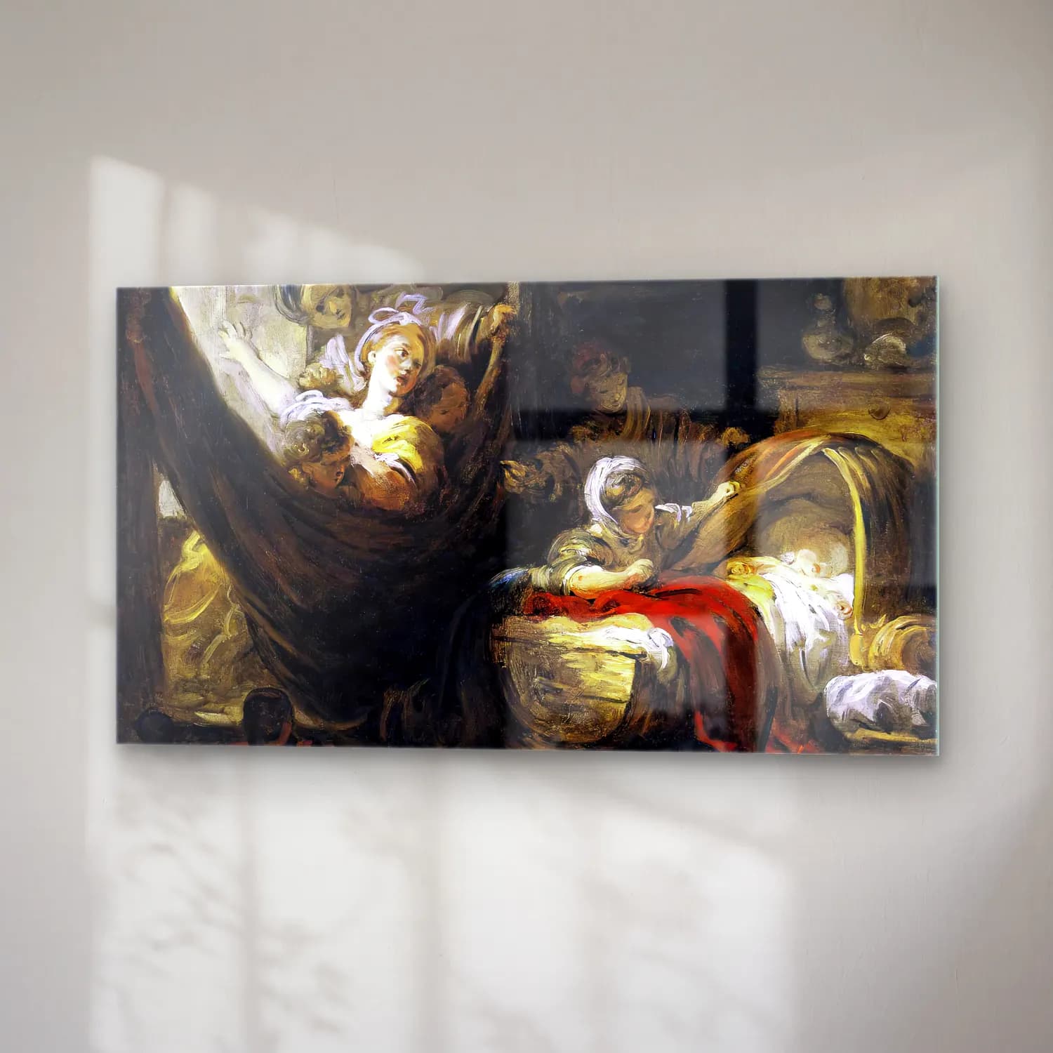 Jean-Honoré Fragonard – The Cradle cam tablo — sağ açıdan görünüm