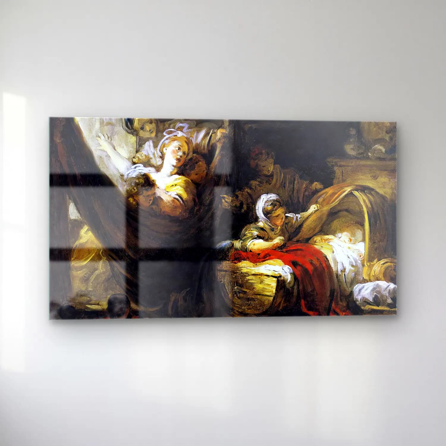 Jean-Honoré Fragonard – The Cradle cam tablo — sol açıdan görünüm