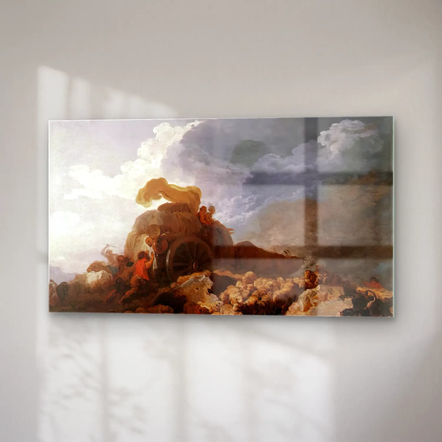 Jean-Honoré Fragonard – The Storm cam tablo — sağ açıdan görünüm