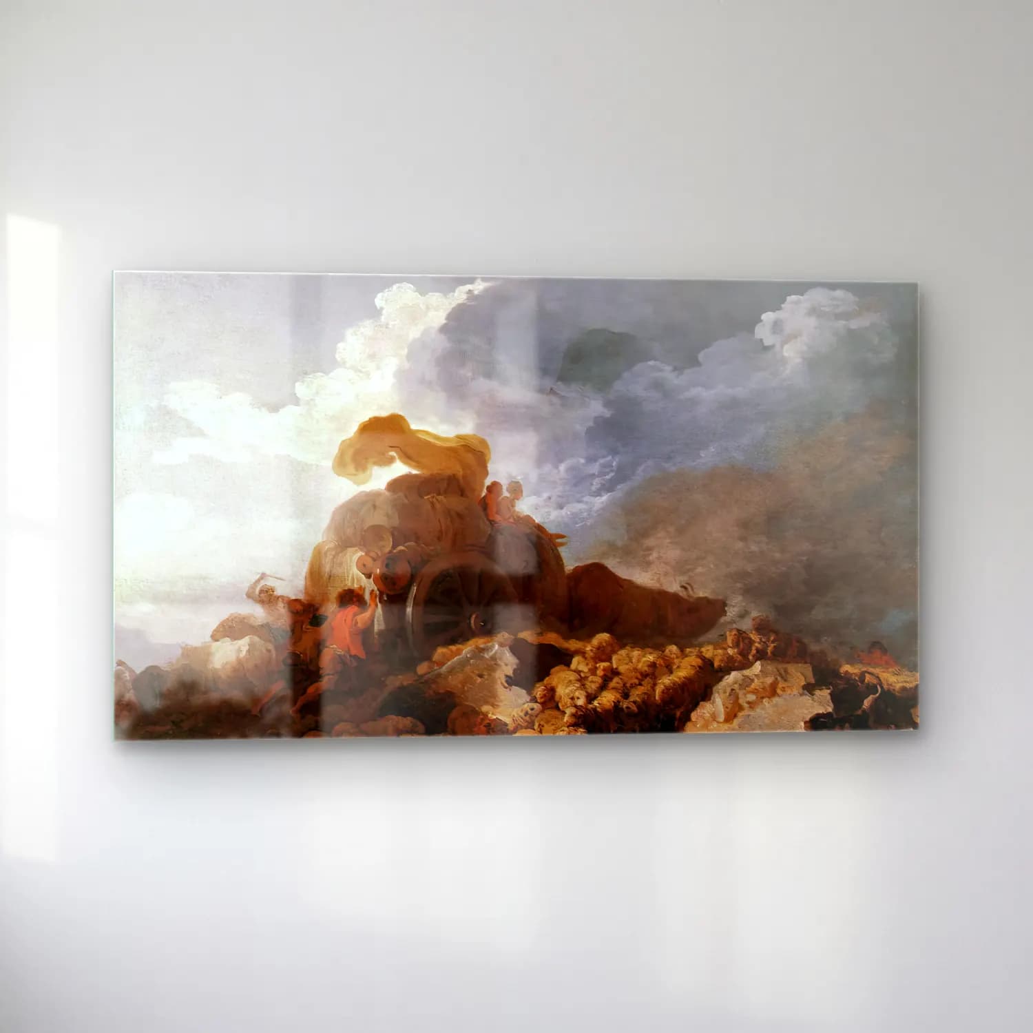 Jean-Honoré Fragonard – The Storm cam tablo — sol açıdan görünüm