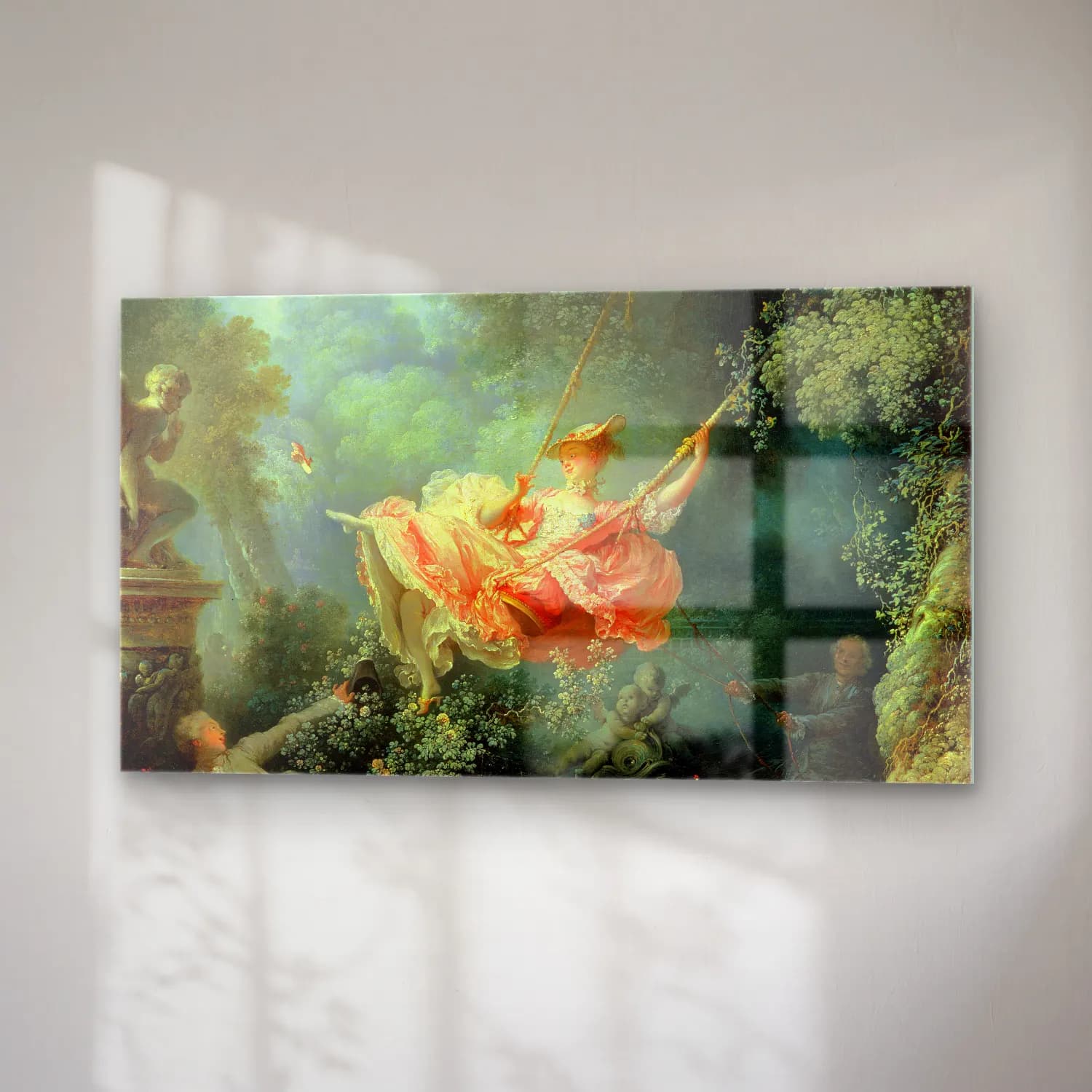 Jean-Honoré Fragonard – The Swing ii cam tablo — sağ açıdan görünüm