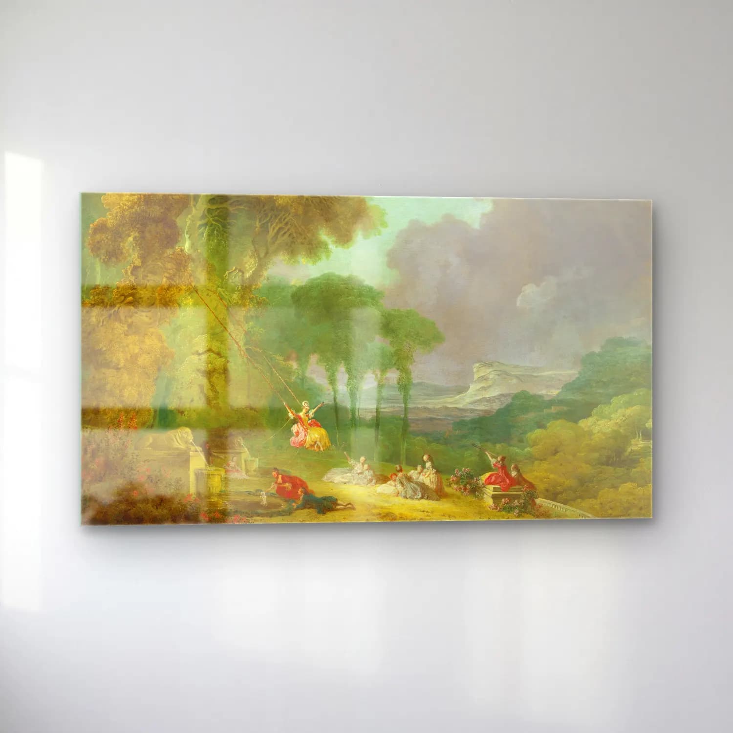 Jean-Honoré Fragonard – The Swing cam tablo — sol açıdan görünüm