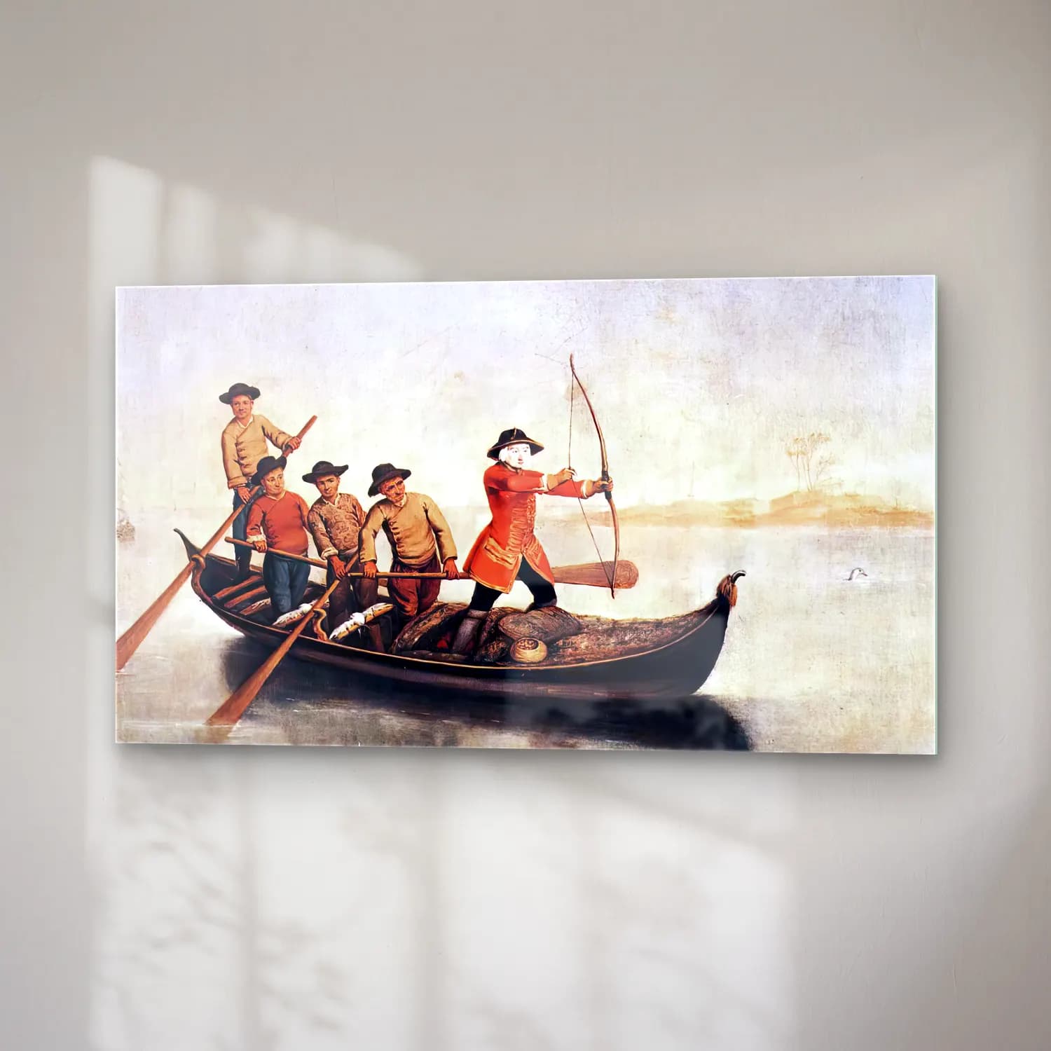Pietro Longhi – Duck Hunters on the Lagoon cam tablo — sağ açıdan görünüm