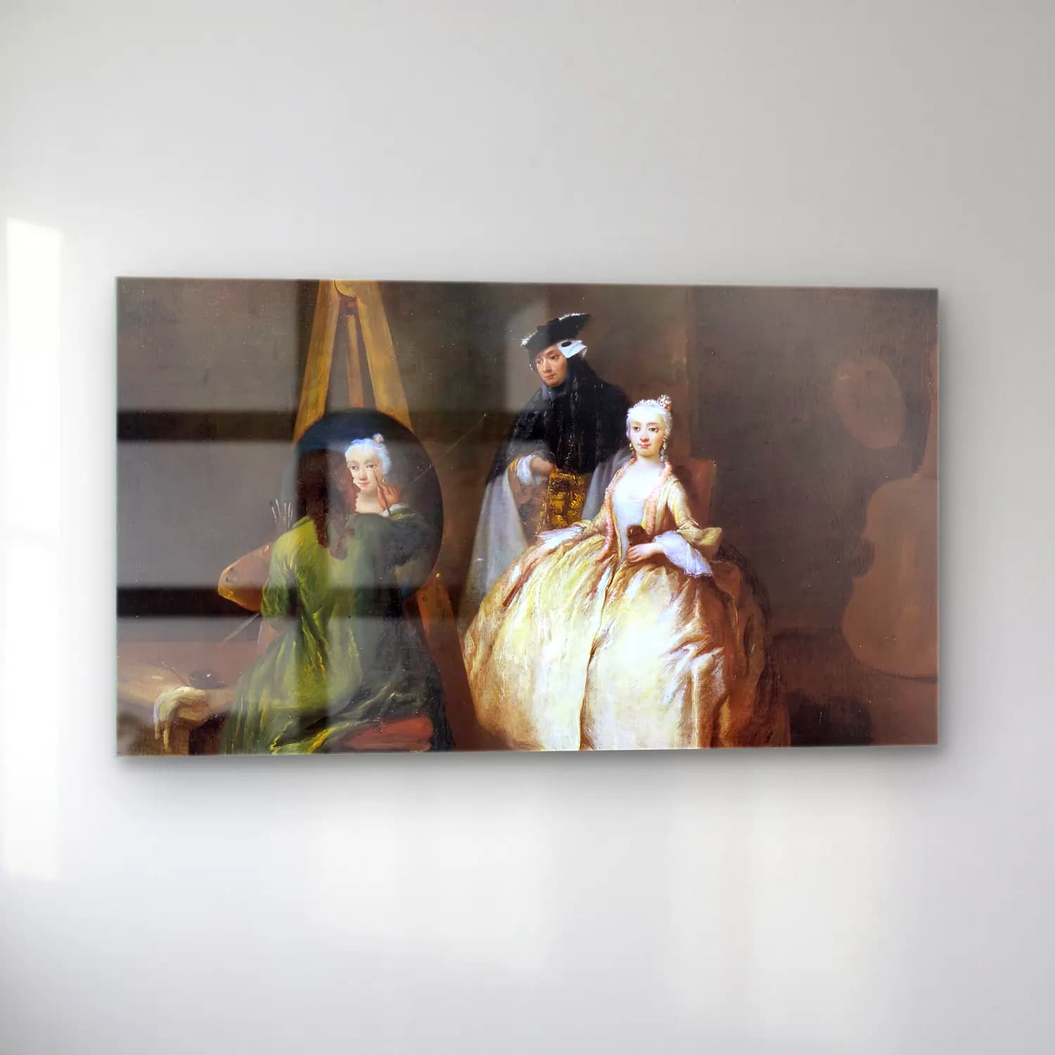 Pietro Longhi – Painter in his Studio cam tablo — sol açıdan görünüm