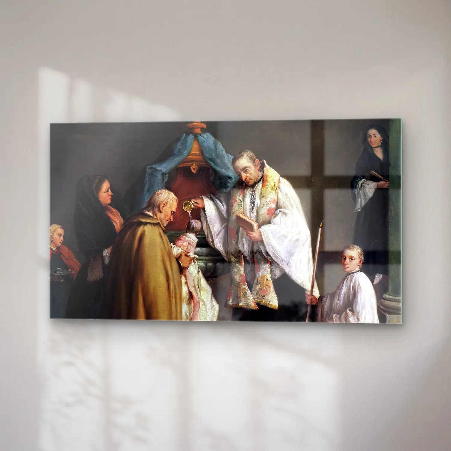 Pietro Longhi – The Baptism cam tablo — sağ açıdan görünüm