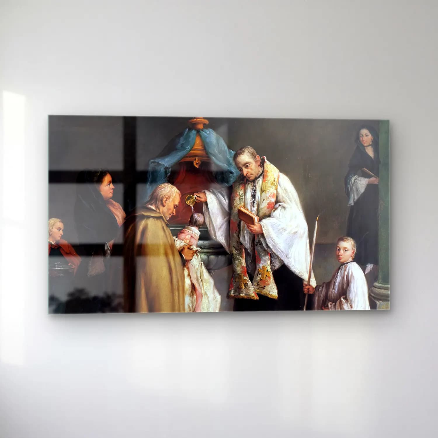 Pietro Longhi – The Baptism cam tablo — sol açıdan görünüm