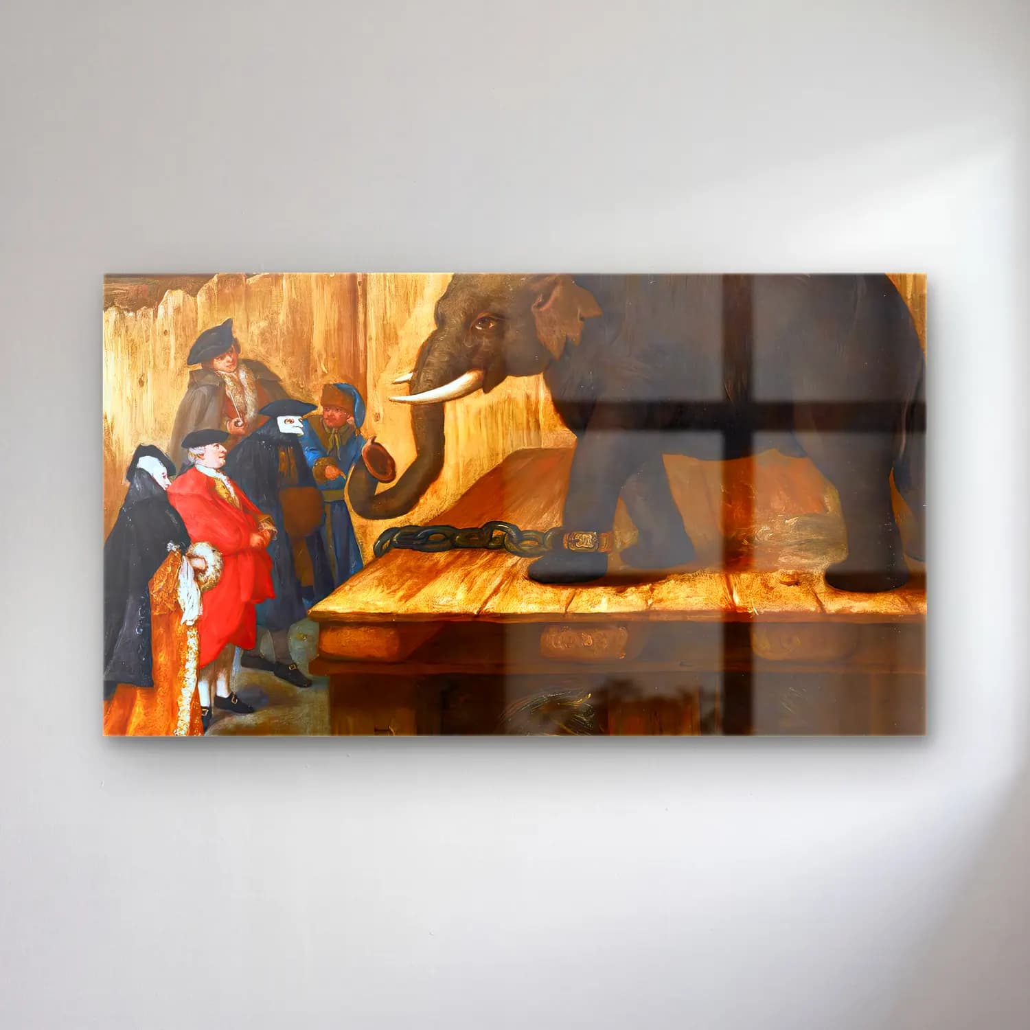 Pietro Longhi – The Elephant cam tablo — Pietro Longhi – The Elephant — vintage fil