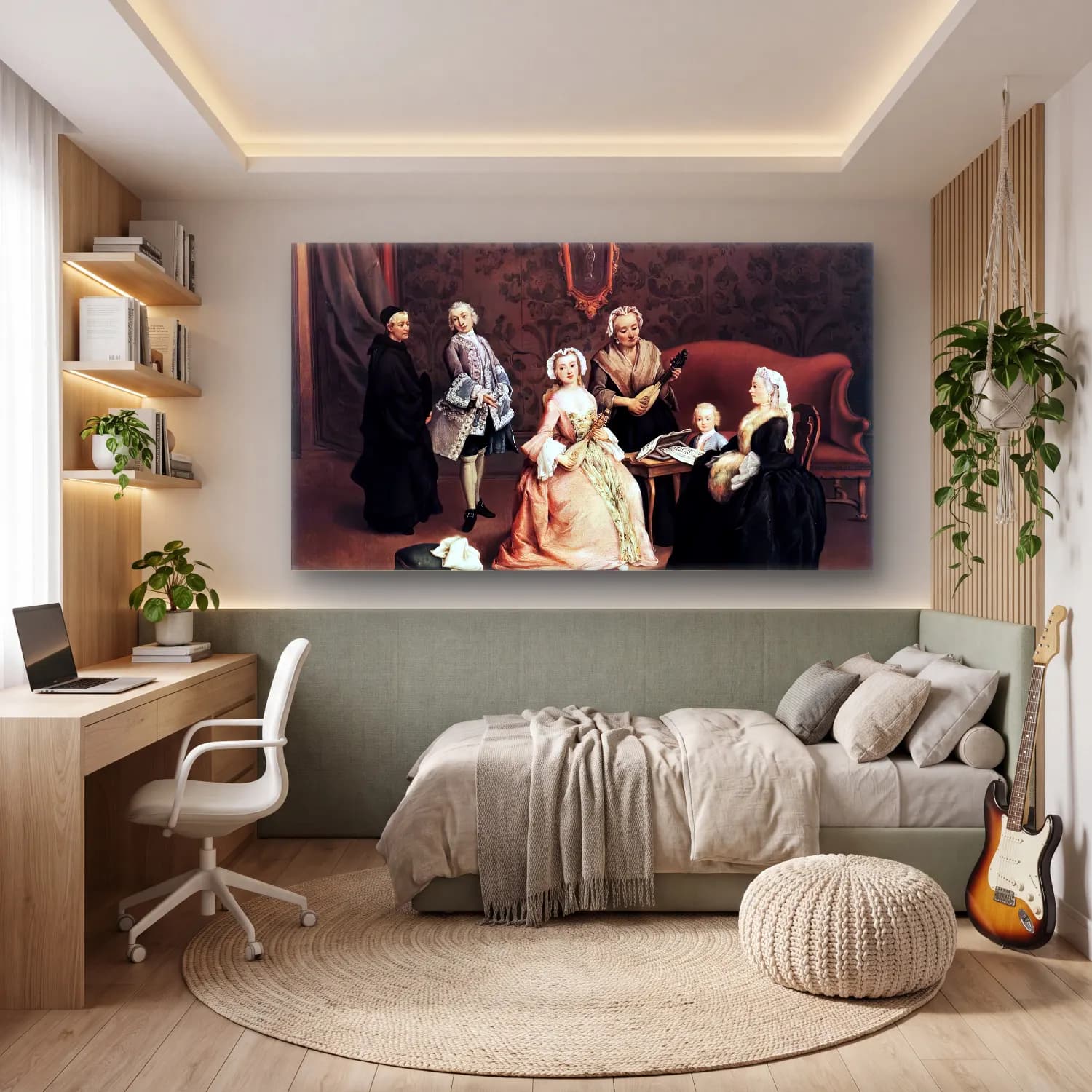 Pietro Longhi – The Little Concert cam tablo — genç odasında