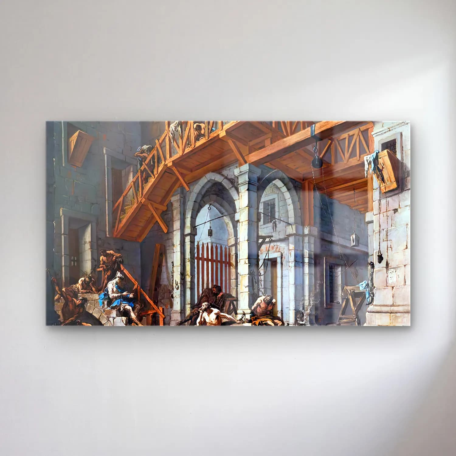Alessandro Magnasco – Joseph Interprets the Dreams of the Pharaoh s Servants… cam tablo — Alessandro Magnasco – Joseph Interprets the Dreams of the Pharaoh s Servants… — vintage savaş sahnesi
