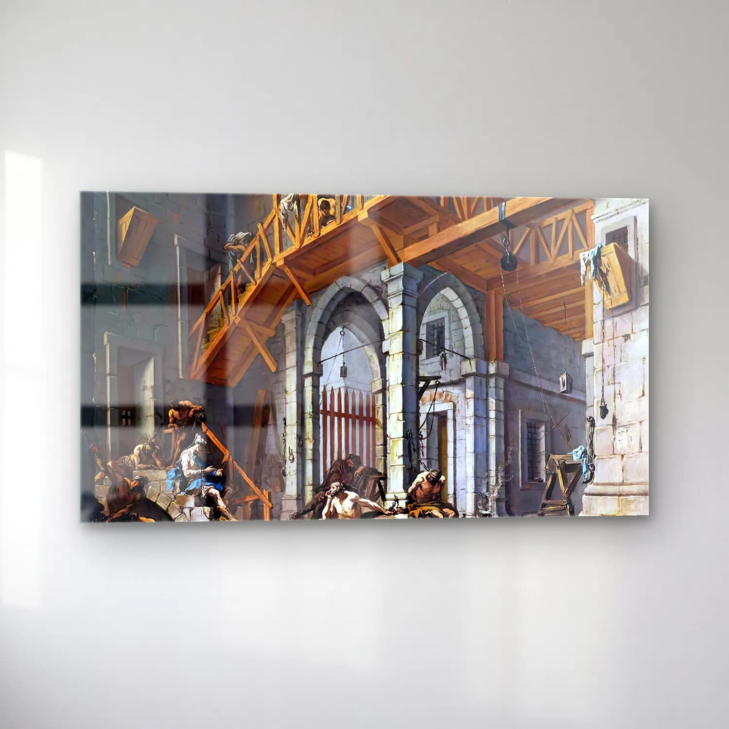 Alessandro Magnasco – Joseph Interprets the Dreams of the Pharaoh s Servants… cam tablo — sol açıdan görünüm