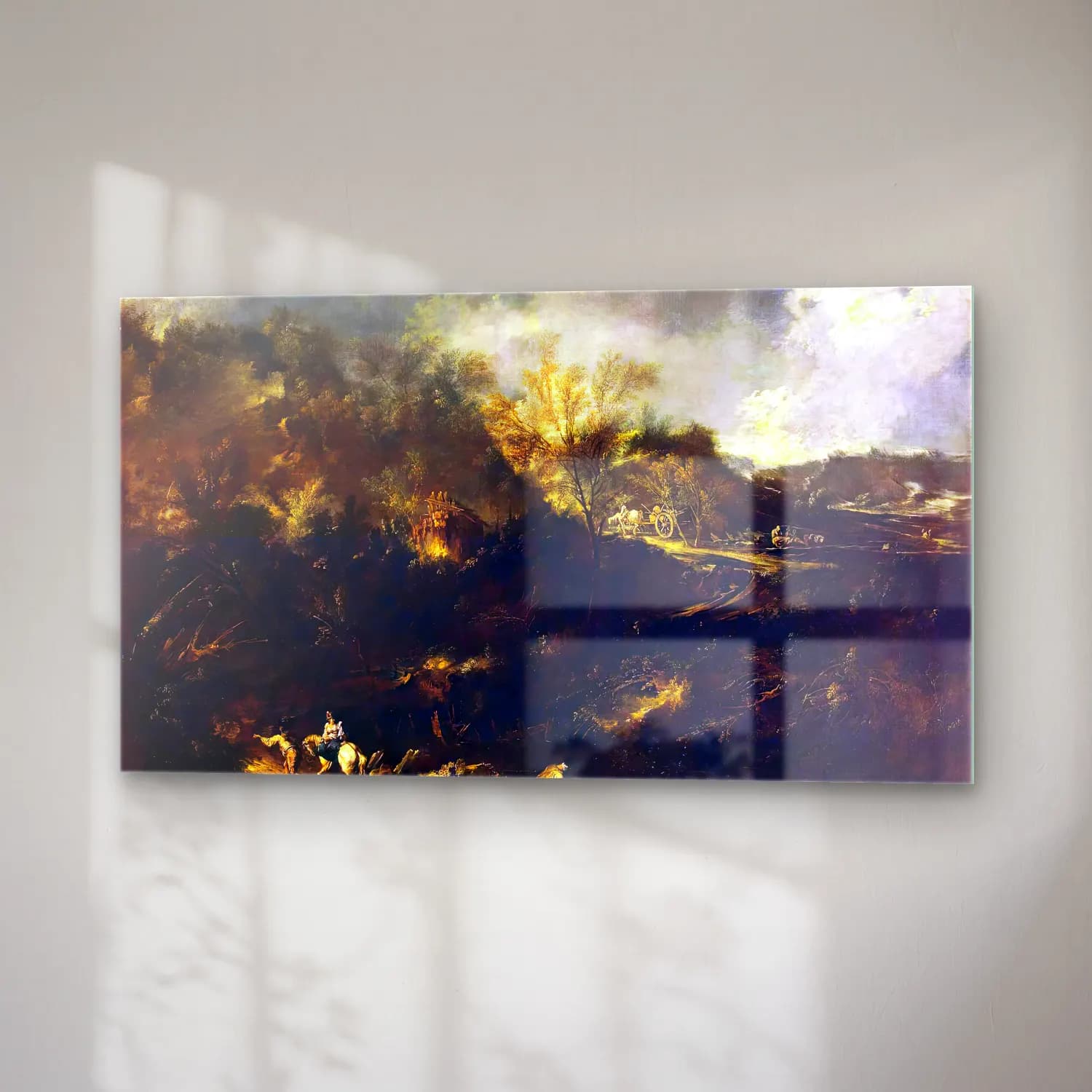 Alessandro Magnasco – Mountainous Landscape cam tablo — sağ açıdan görünüm