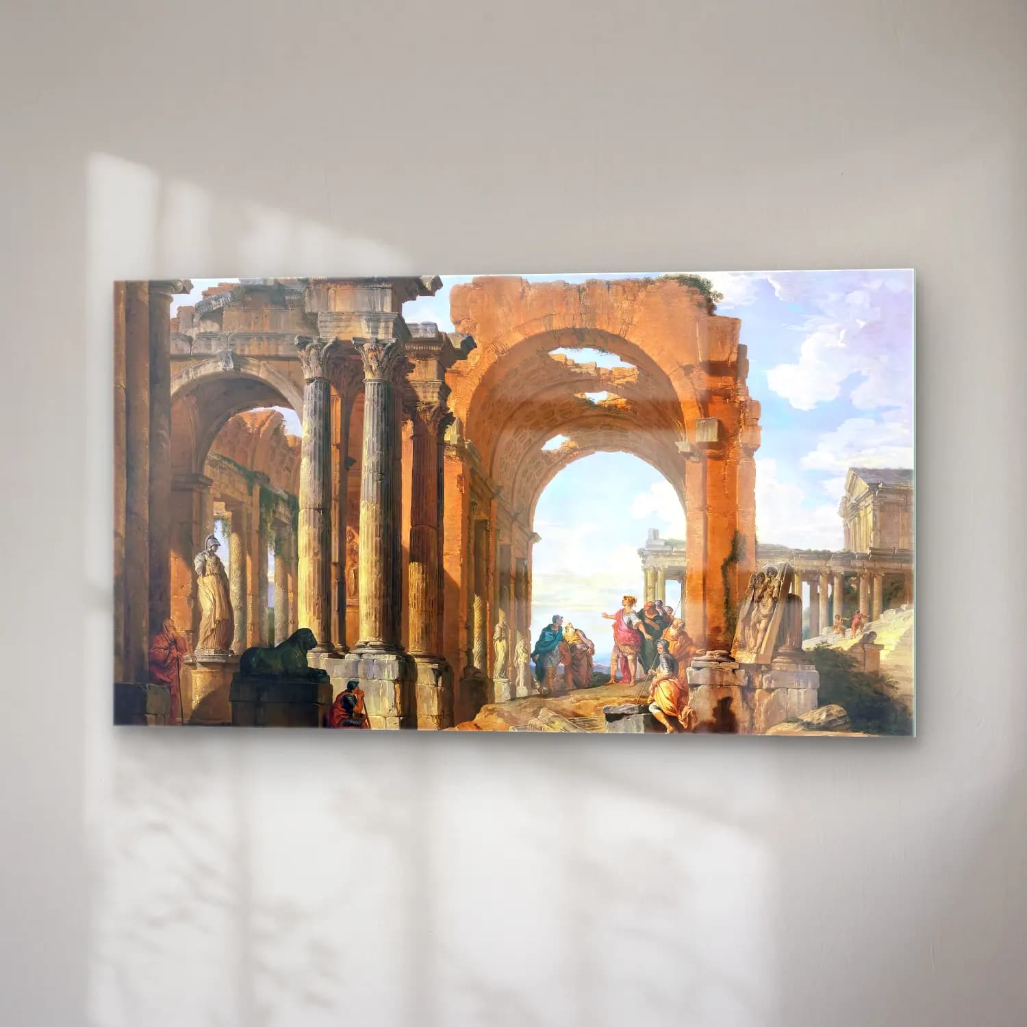 Giovanni Paolo Pannini – Architectural Capriccio cam tablo — sağ açıdan görünüm