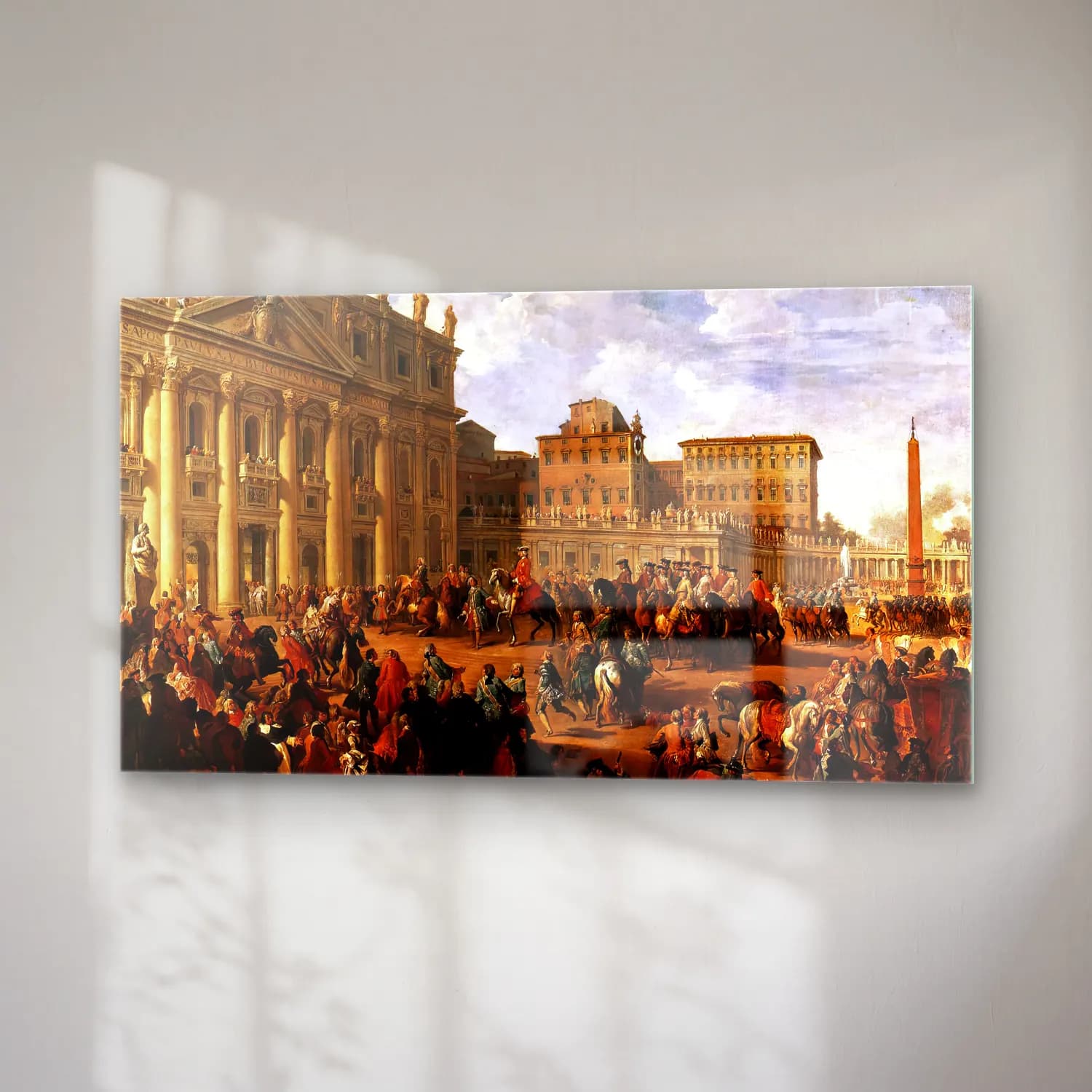 Giovanni Paolo Pannini – Charles Iii at St Peter s cam tablo — sağ açıdan görünüm