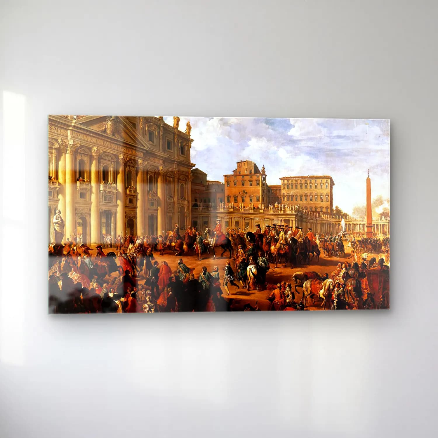Giovanni Paolo Pannini – Charles Iii at St Peter s cam tablo — sol açıdan görünüm