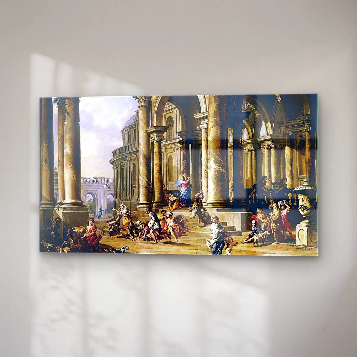 Giovanni Paolo Pannini – Expulsion of the Moneychangers from the Temple cam tablo — sağ açıdan görünüm