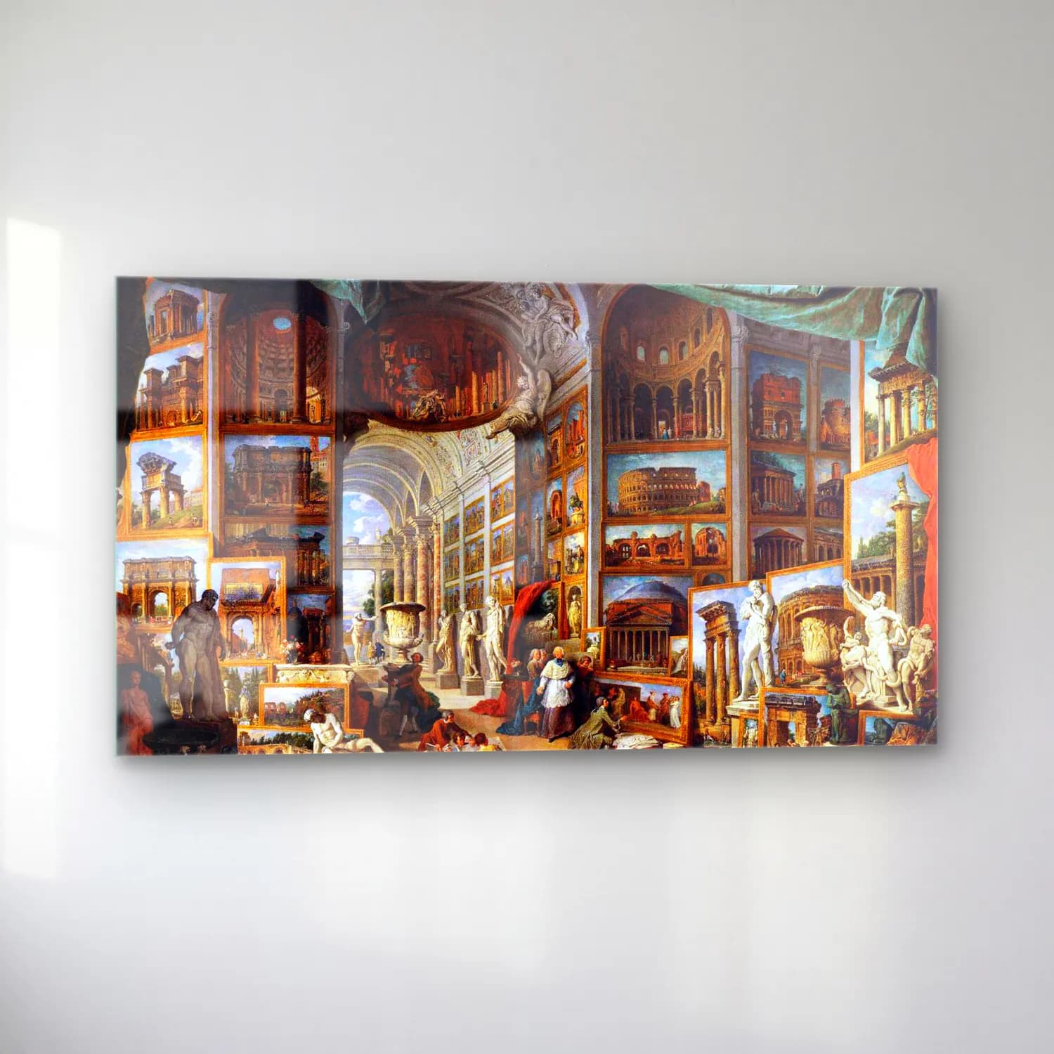Giovanni Paolo Pannini – Gallery of Views of Ancient Rome cam tablo — sol açıdan görünüm