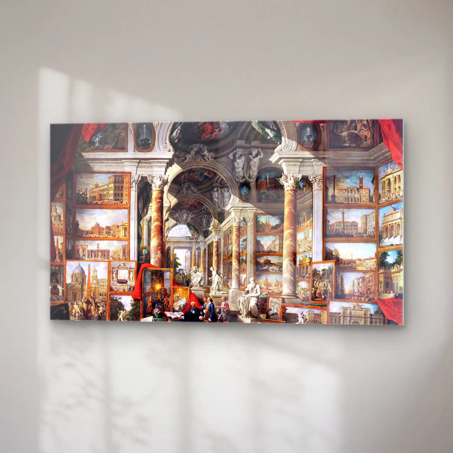 Giovanni Paolo Pannini – Gallery of Views of Modern Rome cam tablo — sağ açıdan görünüm