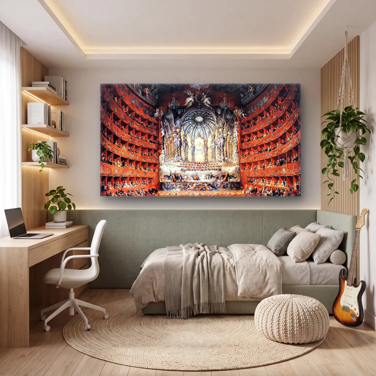 Giovanni Paolo Pannini – Musical Fête cam tablo — genç odasında