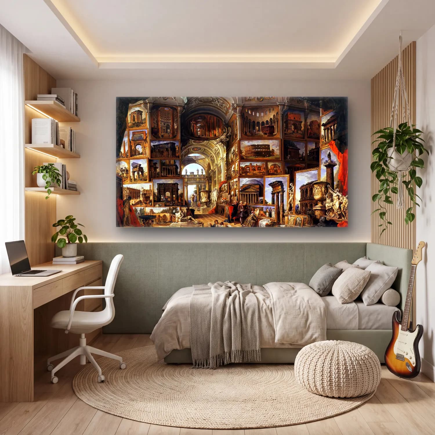 Giovanni Paolo Pannini – Roma Antica cam tablo — genç odasında