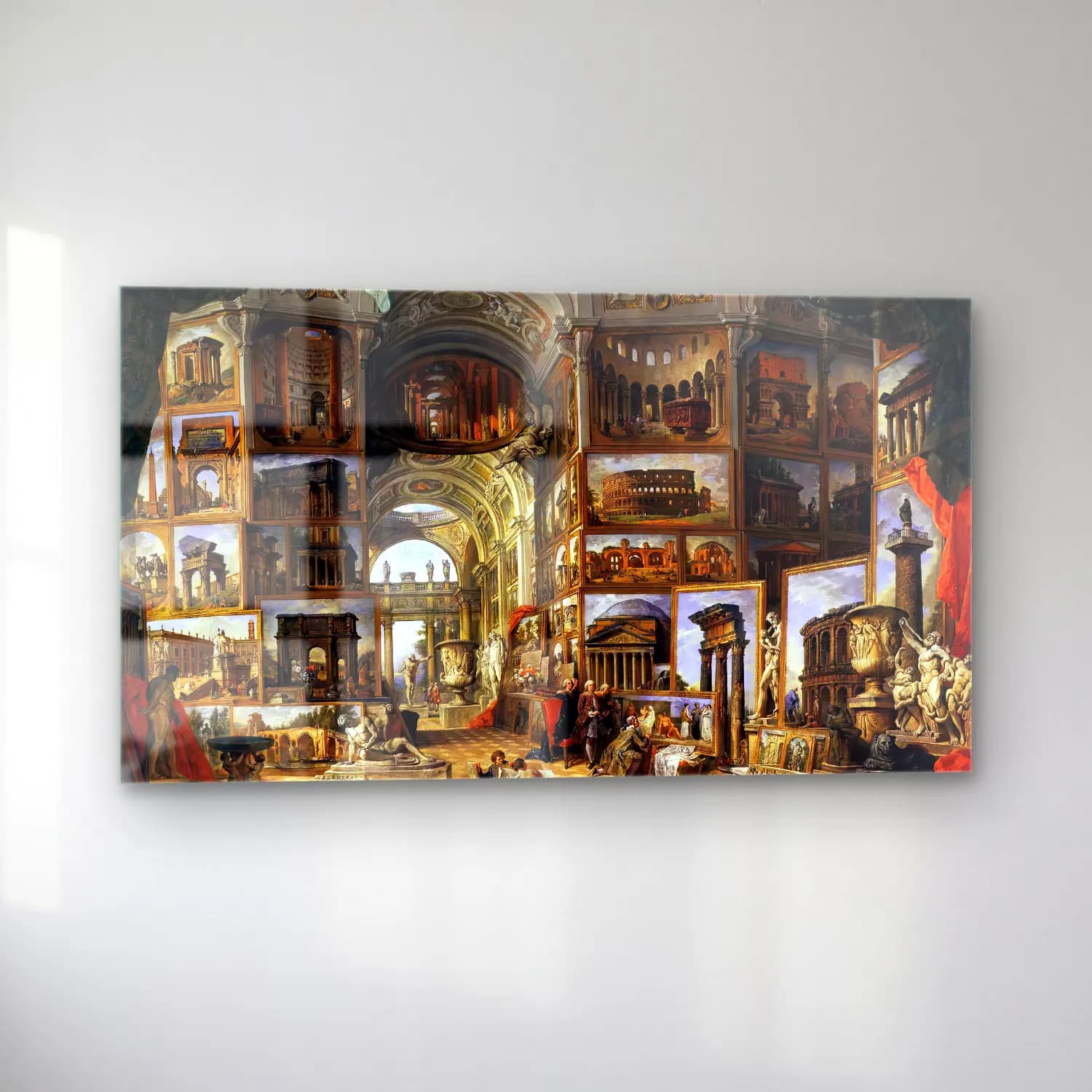 Giovanni Paolo Pannini – Roma Antica cam tablo — sol açıdan görünüm