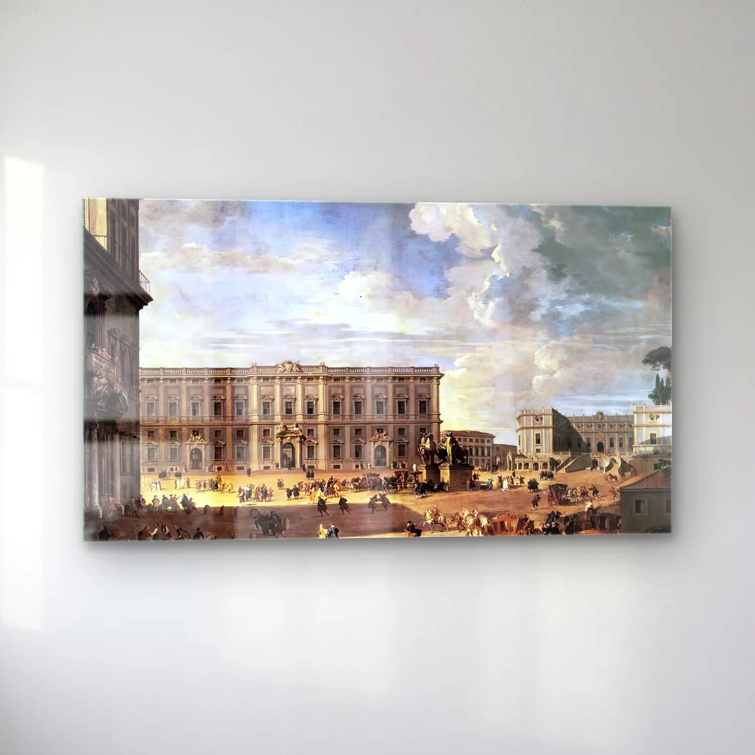 Giovanni Paolo Pannini – The Piazza del Quirinale cam tablo — sol açıdan görünüm