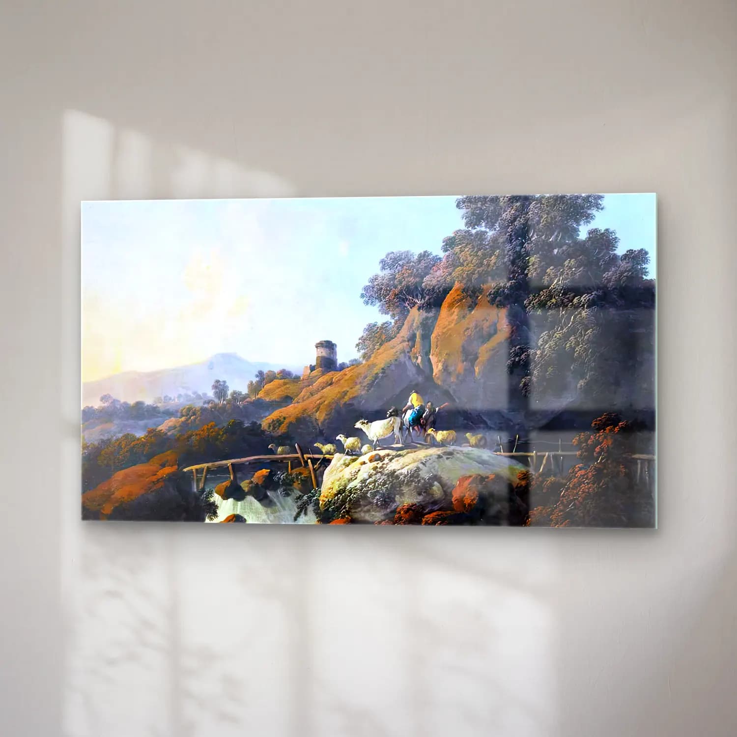 Jean-Baptiste Pillement – Landscape cam tablo — sağ açıdan görünüm