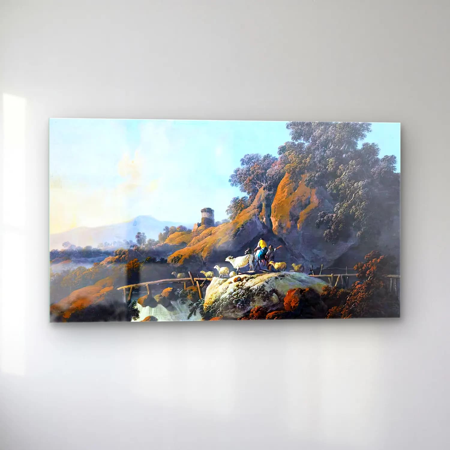 Jean-Baptiste Pillement – Landscape cam tablo — sol açıdan görünüm