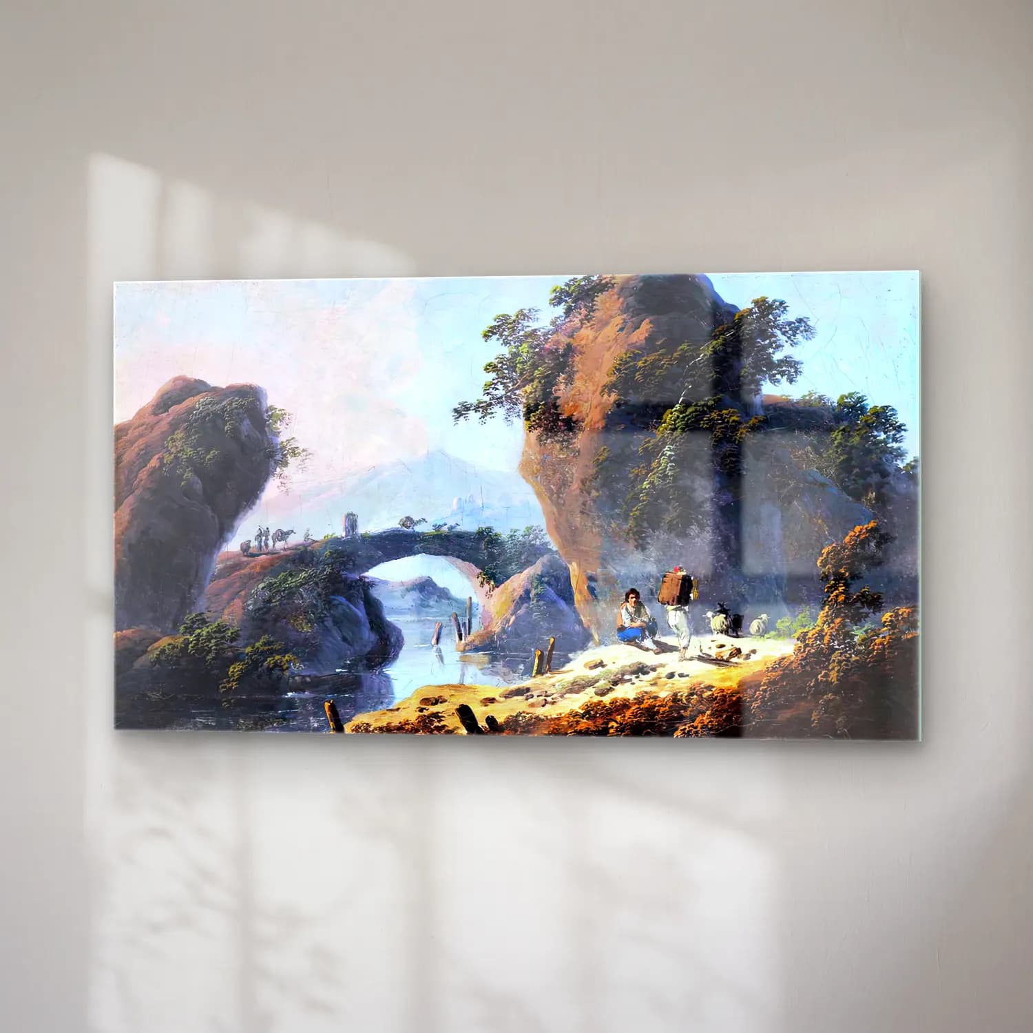 Jean-Baptiste Pillement – River Landscape cam tablo — sağ açıdan görünüm