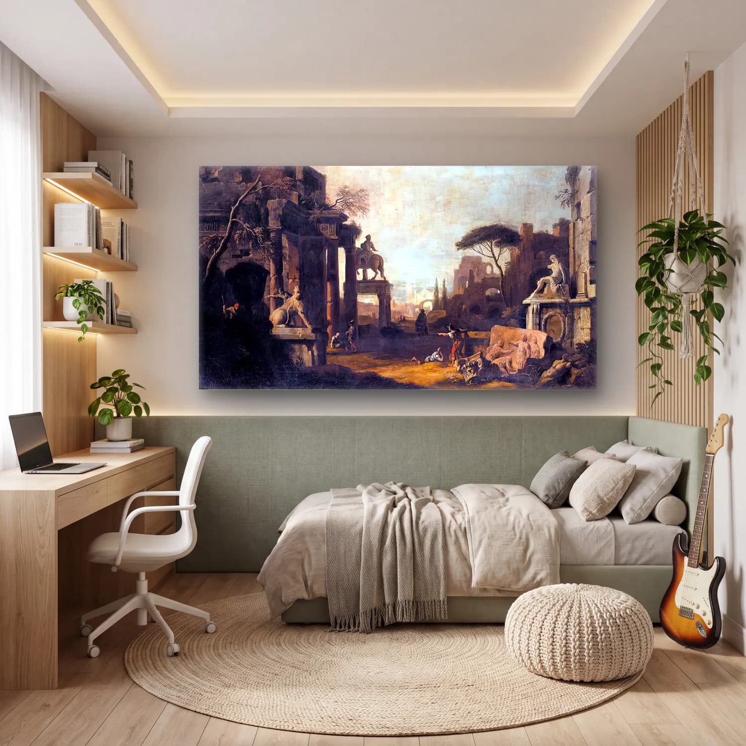 Marco Ricci – Architectural Capriccio cam tablo — genç odasında