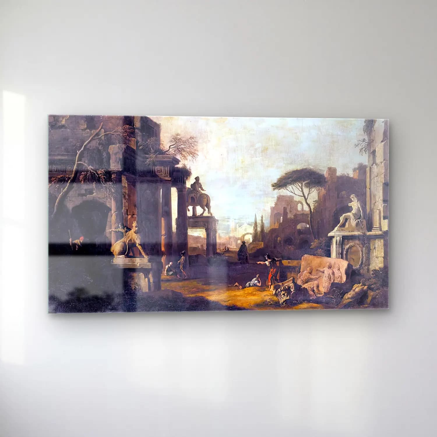 Marco Ricci – Architectural Capriccio cam tablo — sol açıdan görünüm