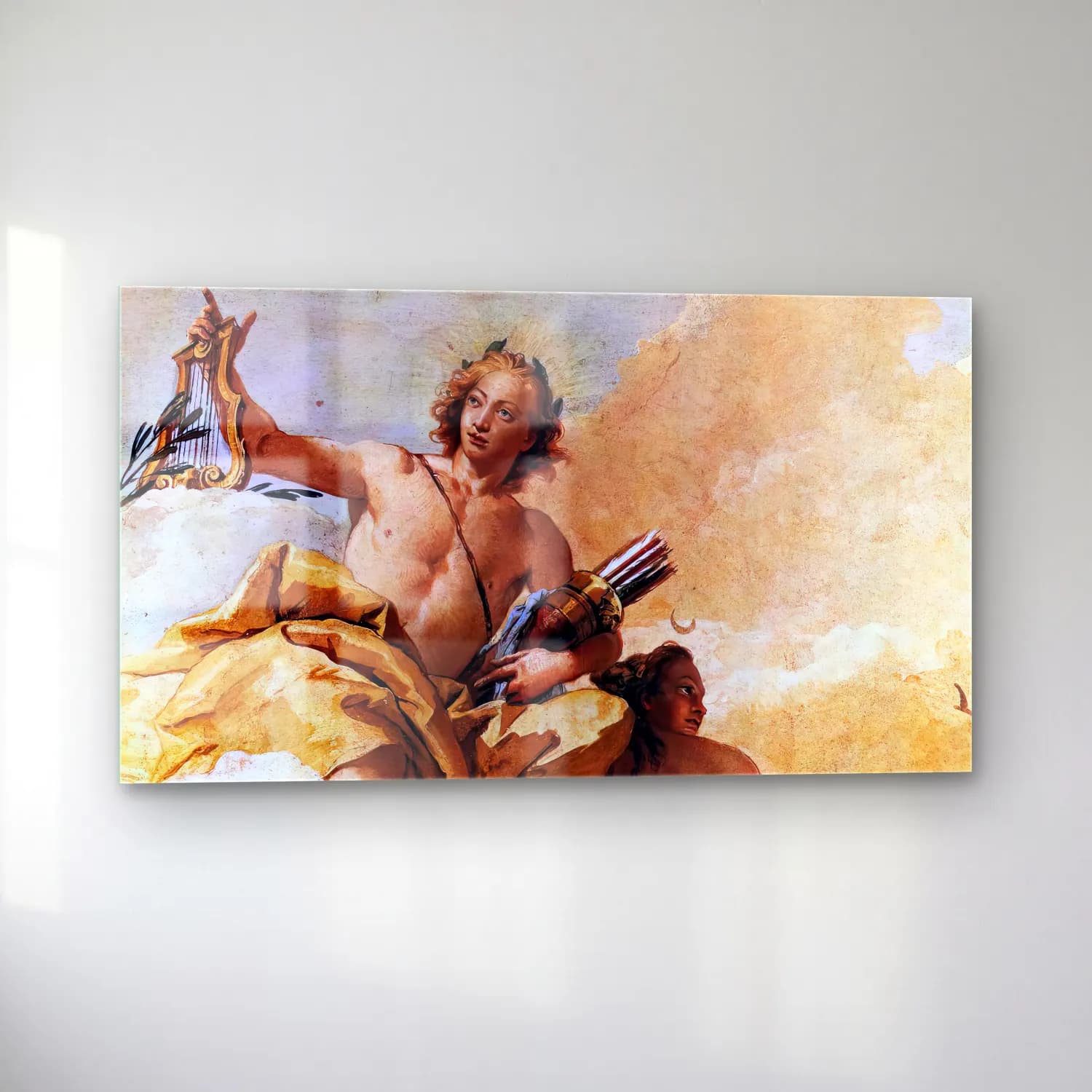 Giovanni Battista Tiepolo – Apollo and Diana cam tablo — sol açıdan görünüm