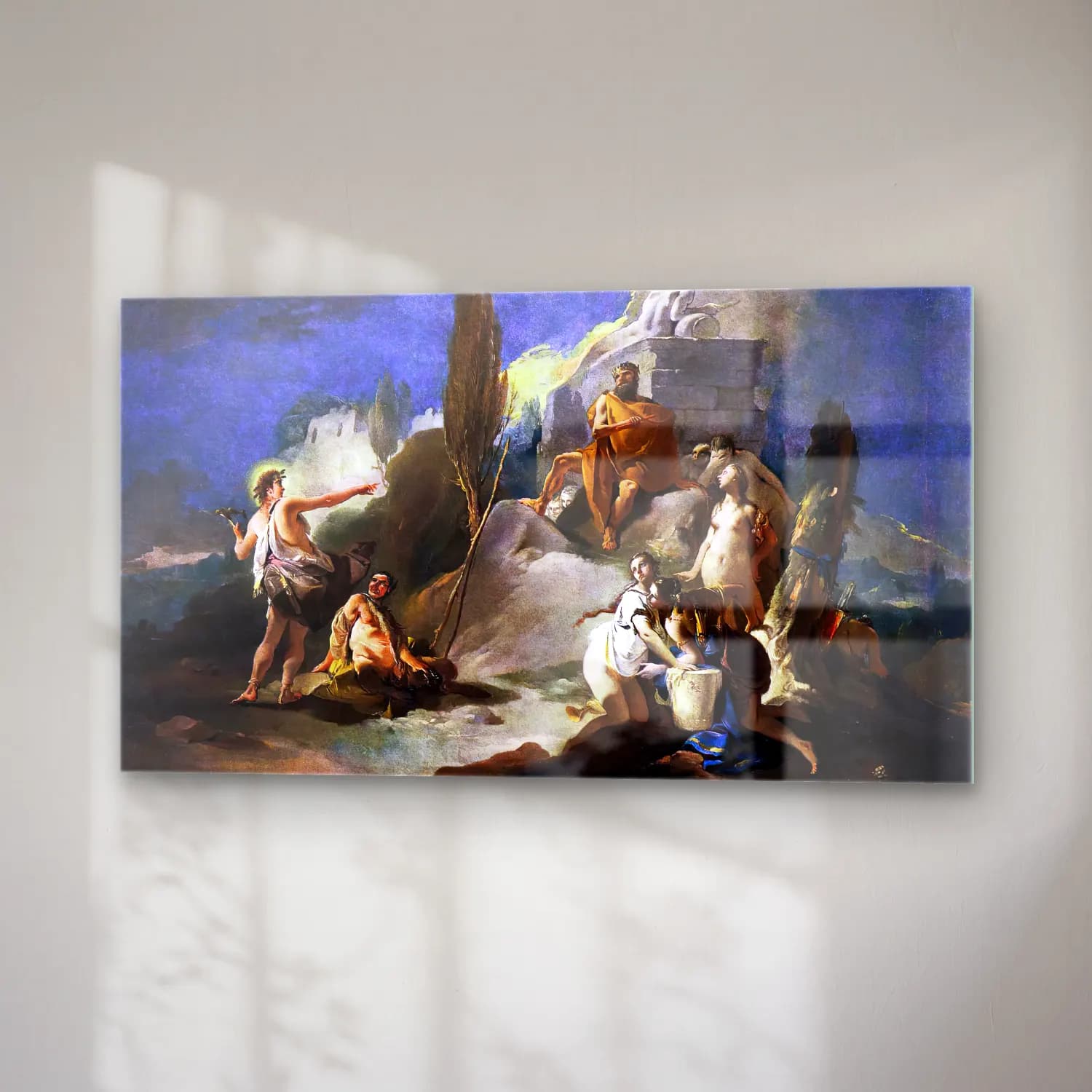 Giovanni Battista Tiepolo – Apollo and Marsyas cam tablo — sağ açıdan görünüm