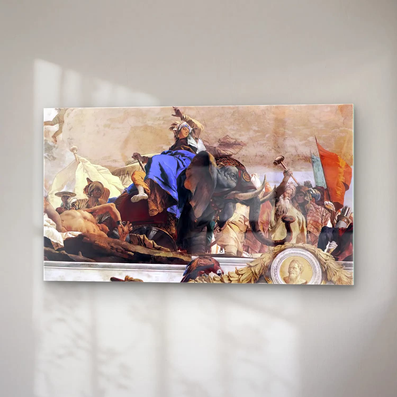 Giovanni Battista Tiepolo – Apollo and the Continents (Asia, figure of Asia) cam tablo — sağ açıdan görünüm