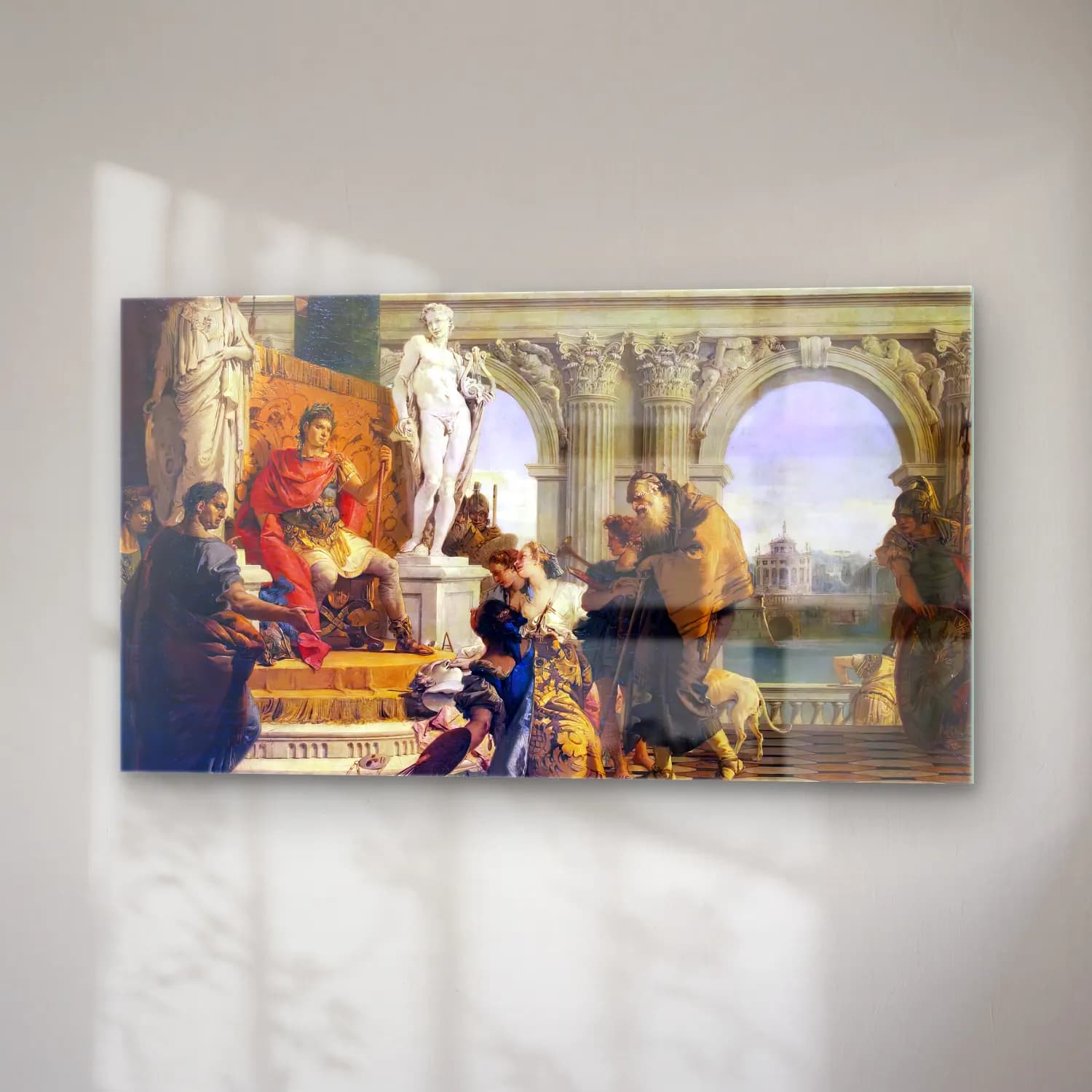 Giovanni Battista Tiepolo – Maecenas Presenting the Liberal Arts to Emperor Augustus cam tablo — sağ açıdan görünüm