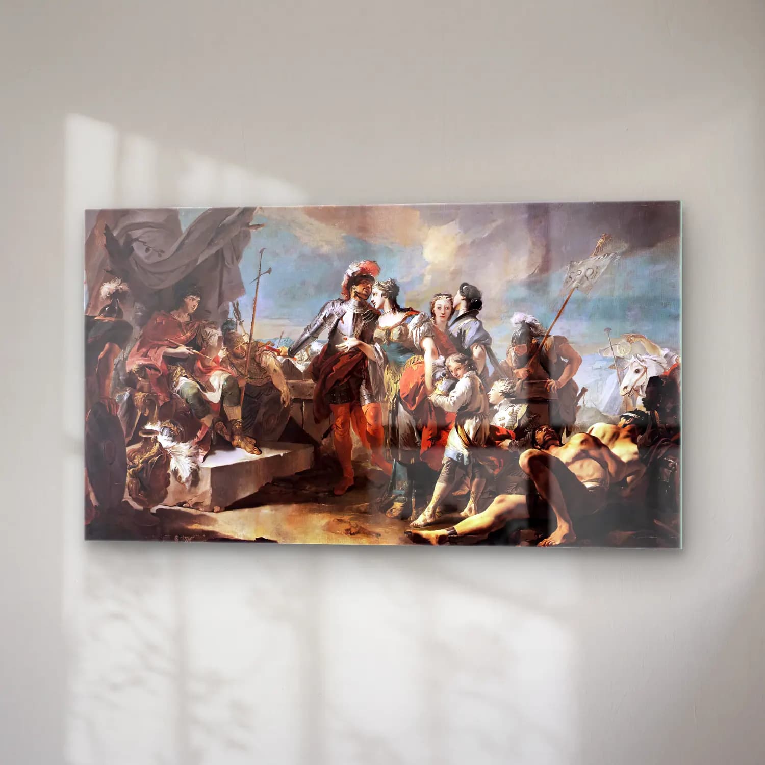 Giovanni Battista Tiepolo – Queen Zenobia before Emperor Aurelianus cam tablo — sağ açıdan görünüm