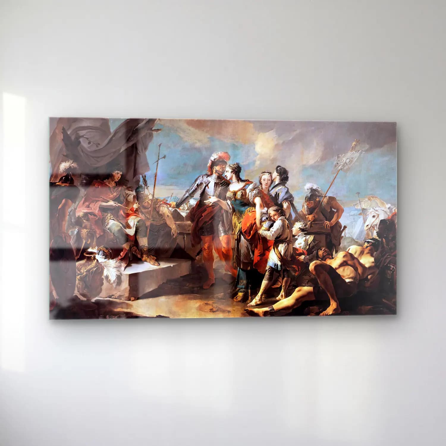 Giovanni Battista Tiepolo – Queen Zenobia before Emperor Aurelianus cam tablo — sol açıdan görünüm