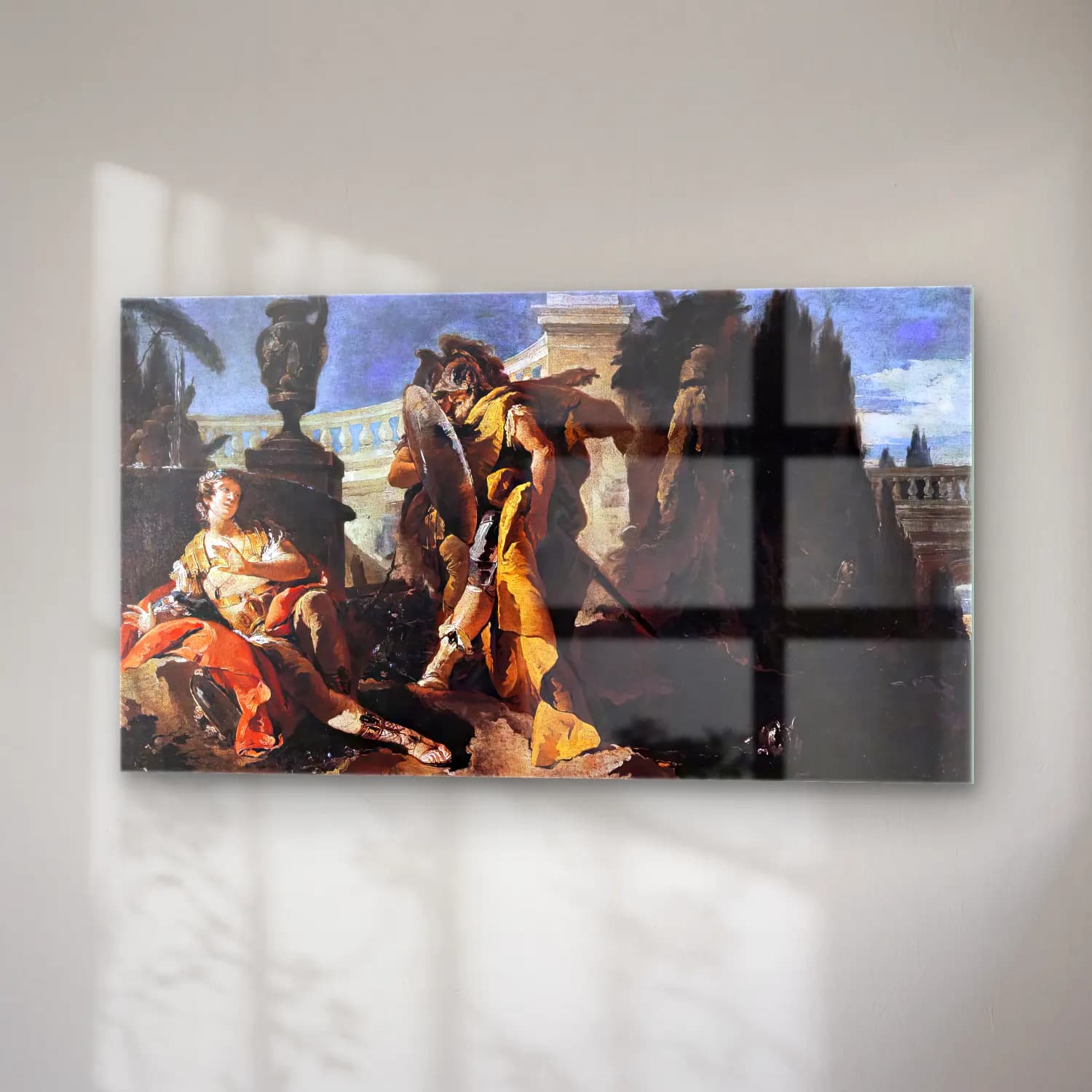 Giovanni Battista Tiepolo – Rinaldo Sees Himself in Ubaldo s Shield cam tablo — sağ açıdan görünüm